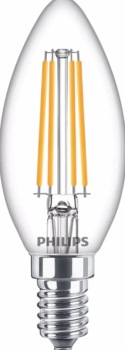 Philips LED Żarówka Świeczka E14 6,5W/60W B35, 2700 K, ciepłe białe światło, bez możliwości przyciemniania