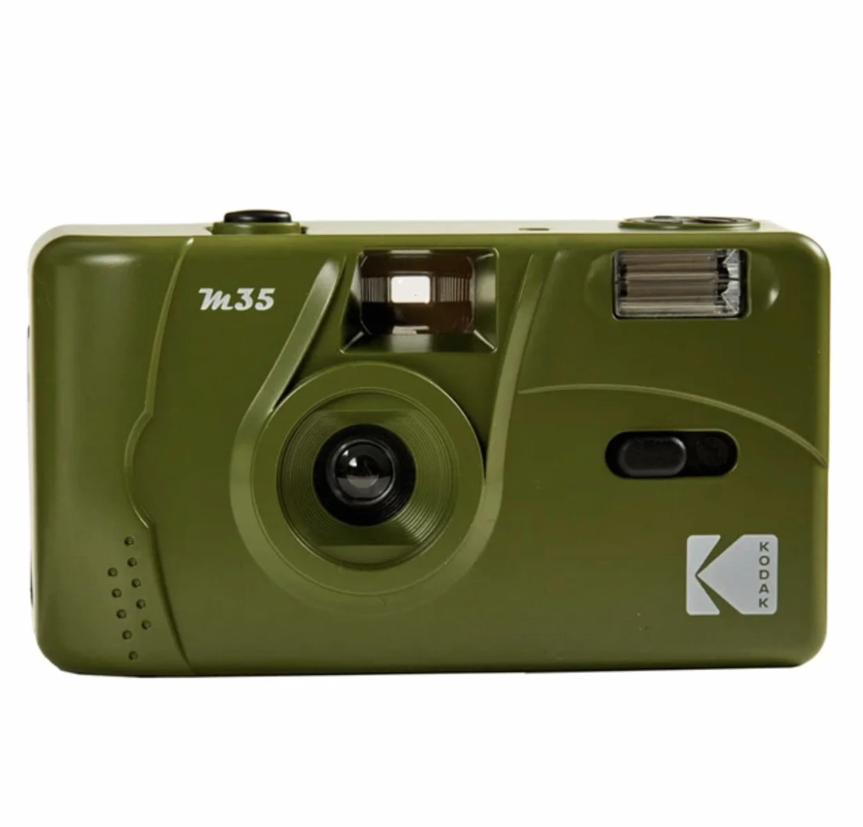 Kodak Kamera filmowa M35 35 mm oliwkowa zieleń wielokrotnego użytku wbudowana lampa błyskowa