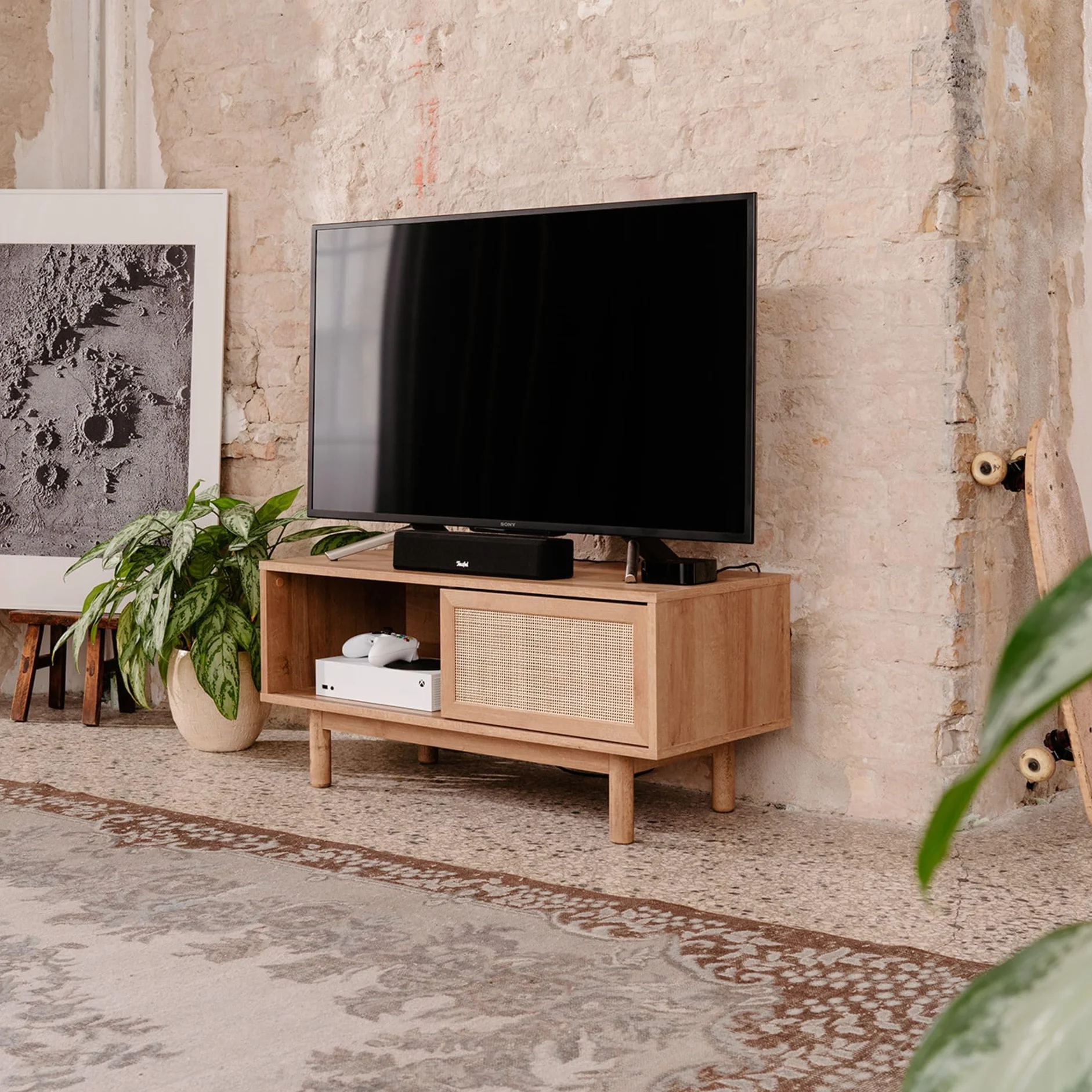 Soundbar Teufel CINEBAR ONE, Bluetooth, kino domowe, 2.0, HDMI, AUX, Optical IN, Bluetooth apt-X, 4 przetworniki High Performance, czarny