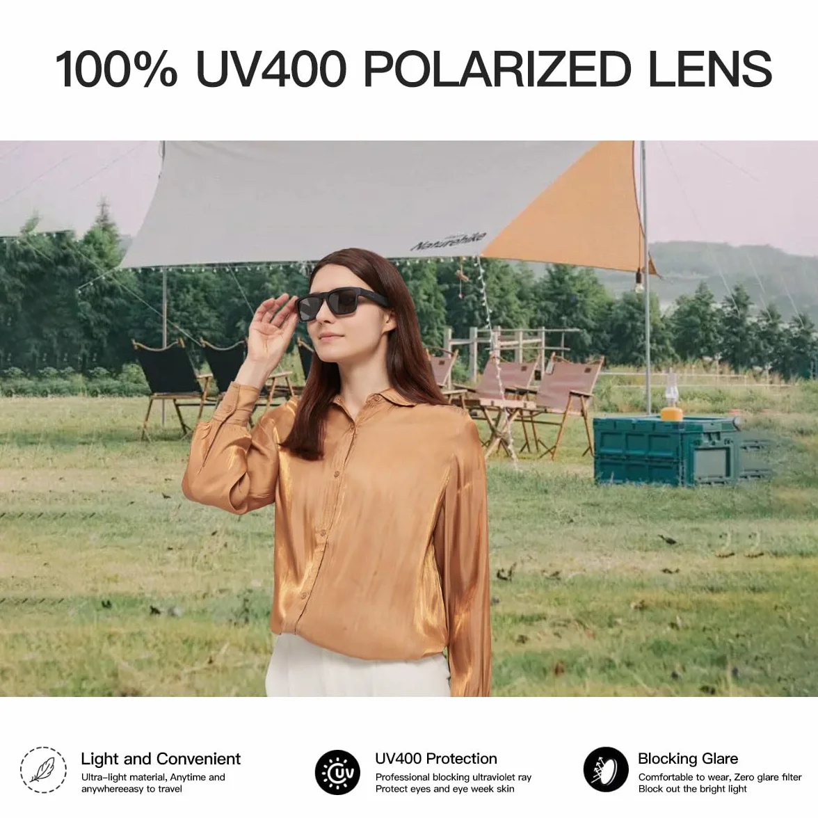 OhO sunshine Water Resistant Audio Sunglasses,Fashionable Bluetooth Sunglasses to Listen Music and Make Phone Calls,UV400 Polarized Lens