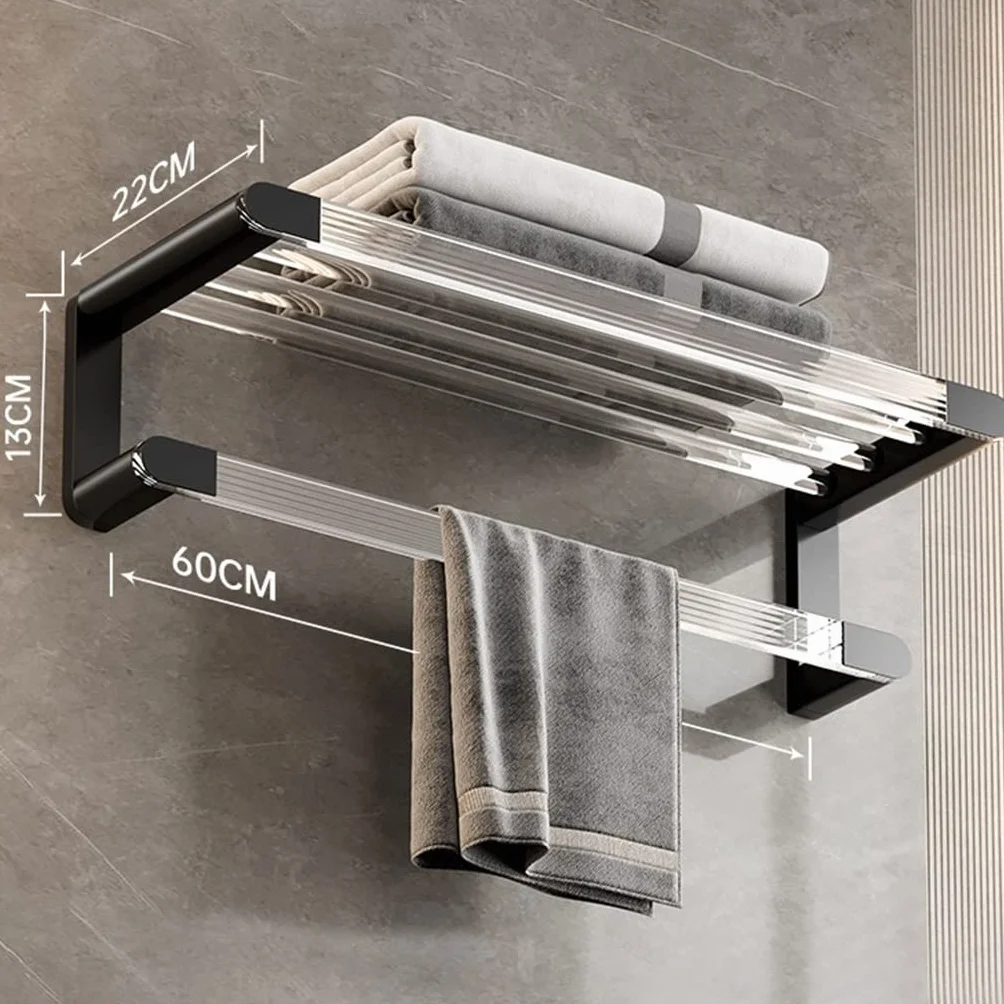 Wieszaki na ręczniki, wieszak na ręczniki łazienkowe uchwyt ścienny na ręczniki, lekki wieszak na ręczniki łazienkowe, przestrzeń aluminiowy uchwyt na ręczniki kąpielowe, wieszak łazienkowy needed