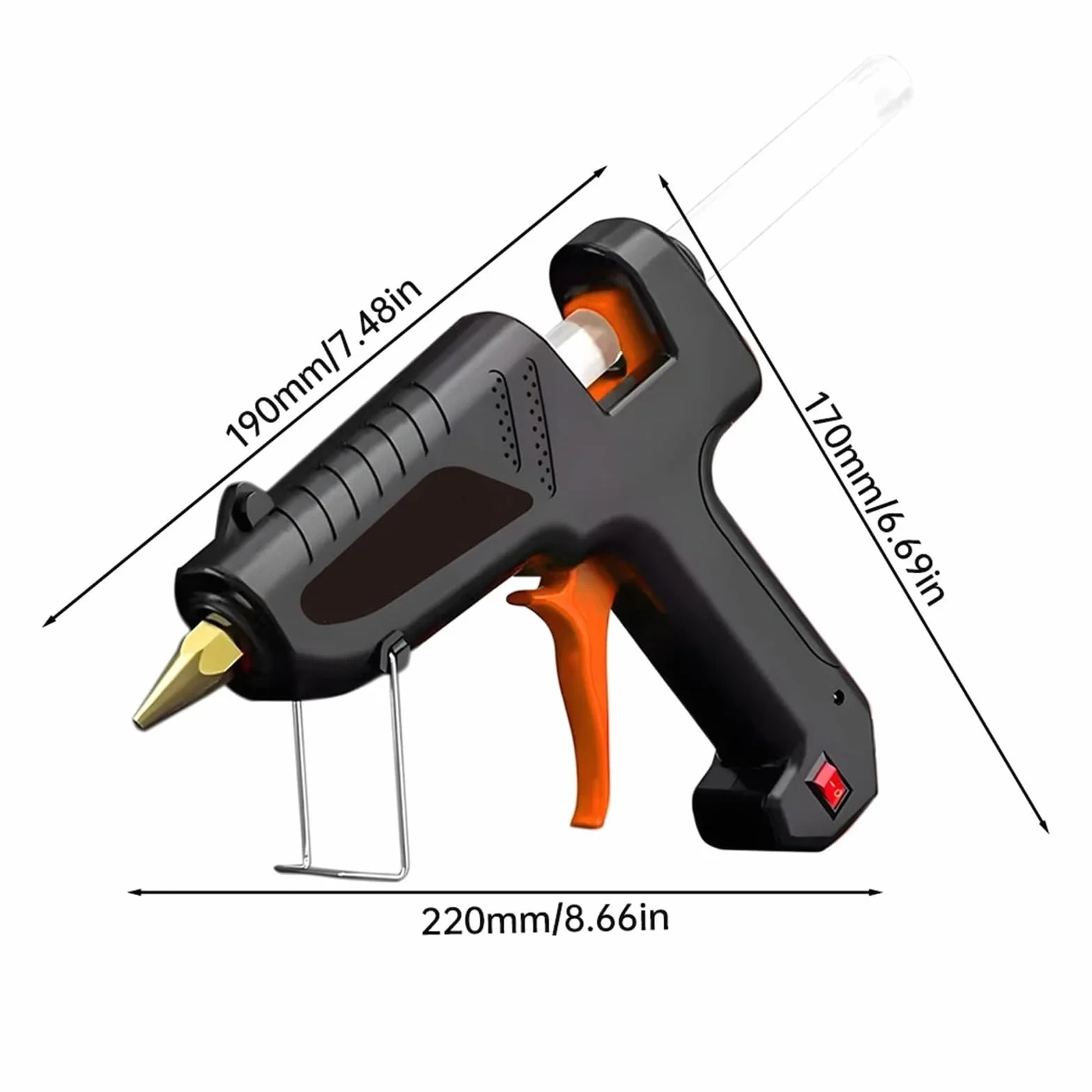 Pistolet do klejenia na gorąco, Pistolet do kleju na gorąco 150 W, sztyfty 11 mm, pistolety przemysłowe, narzędzie naprawy termoelektrycznej, majsterkowania, elektrotermiczne na naprawy domowe