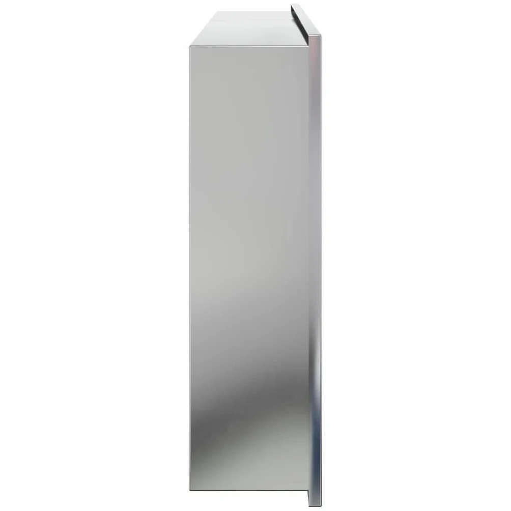 vidaXL Wnęka prysznicowa, szczotkowana, srebrna, 62x32x9 cm, stal, wnęka łazienkowa, wnęka do zabudowy, wnęka prysznicowa ze stali nierdzewnej