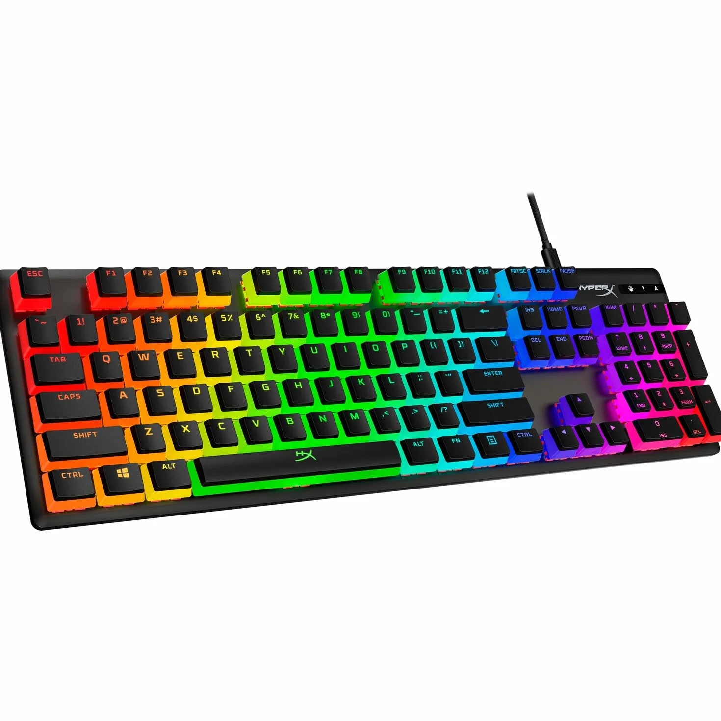 HyperX Keycaps Pudding Pełny zestaw kluczy PBT Czarny
