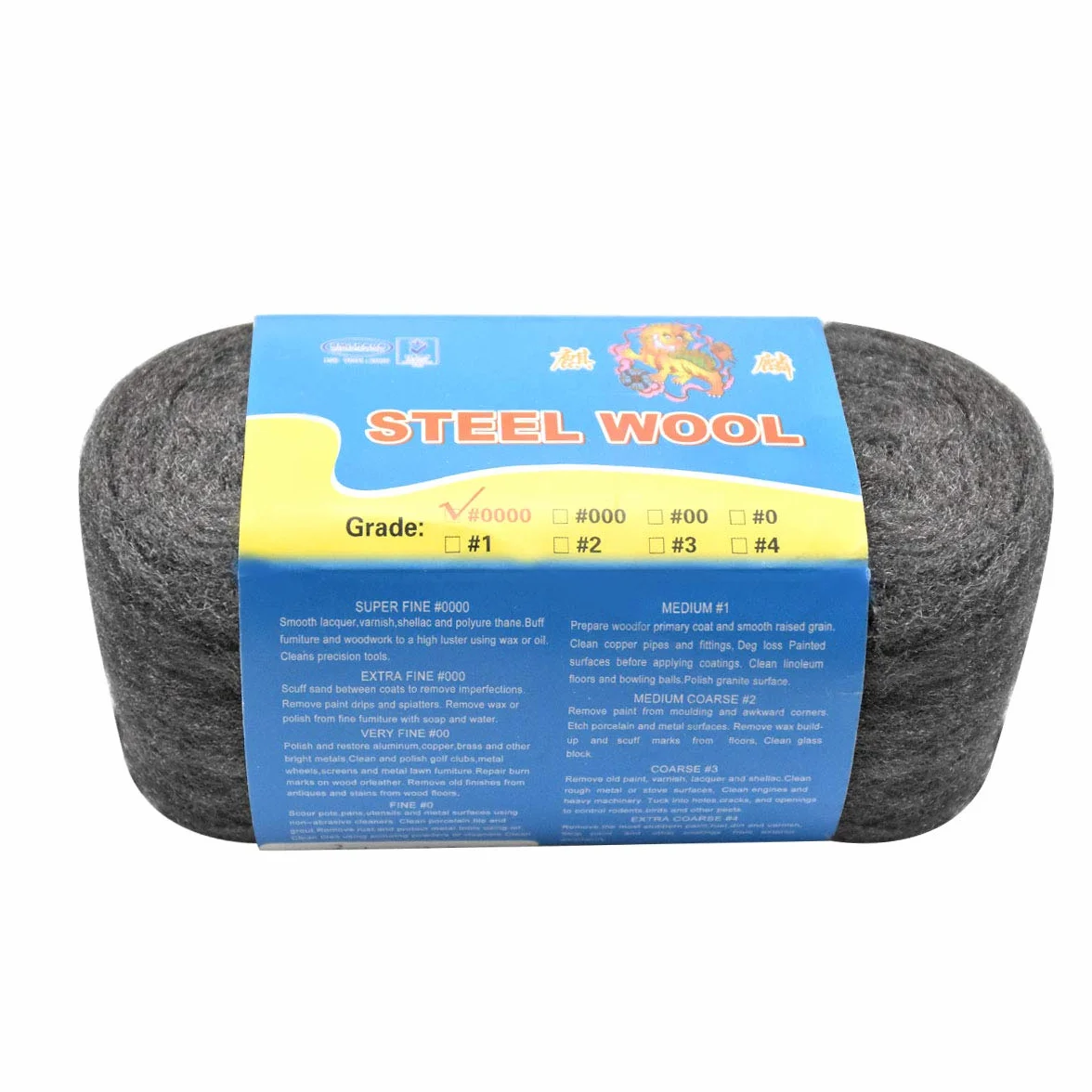 Jinlaili 1 rolka 80 g wełna stalowa, wełna czyszcząca z wełny polerskiej klasy 000 ultra cienkie wkładki z wełny stalowej, czyszczenie i polerowanie narzędzie do czyszczenia mebli domowych