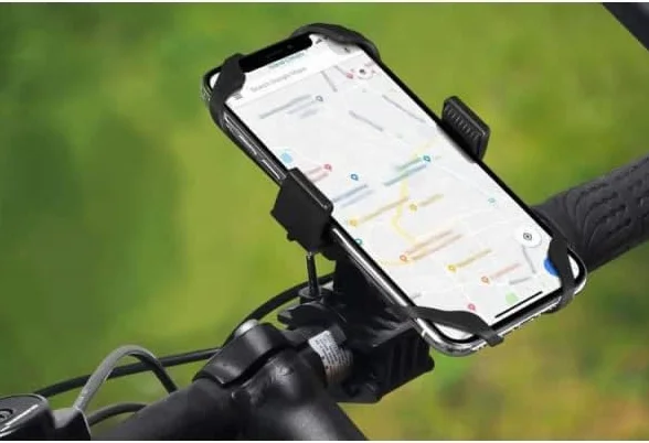 PARENCE Uchwyt rowerowy na telefon komórkowy uniwersalny obracany 360° antywibracyjny czarny
