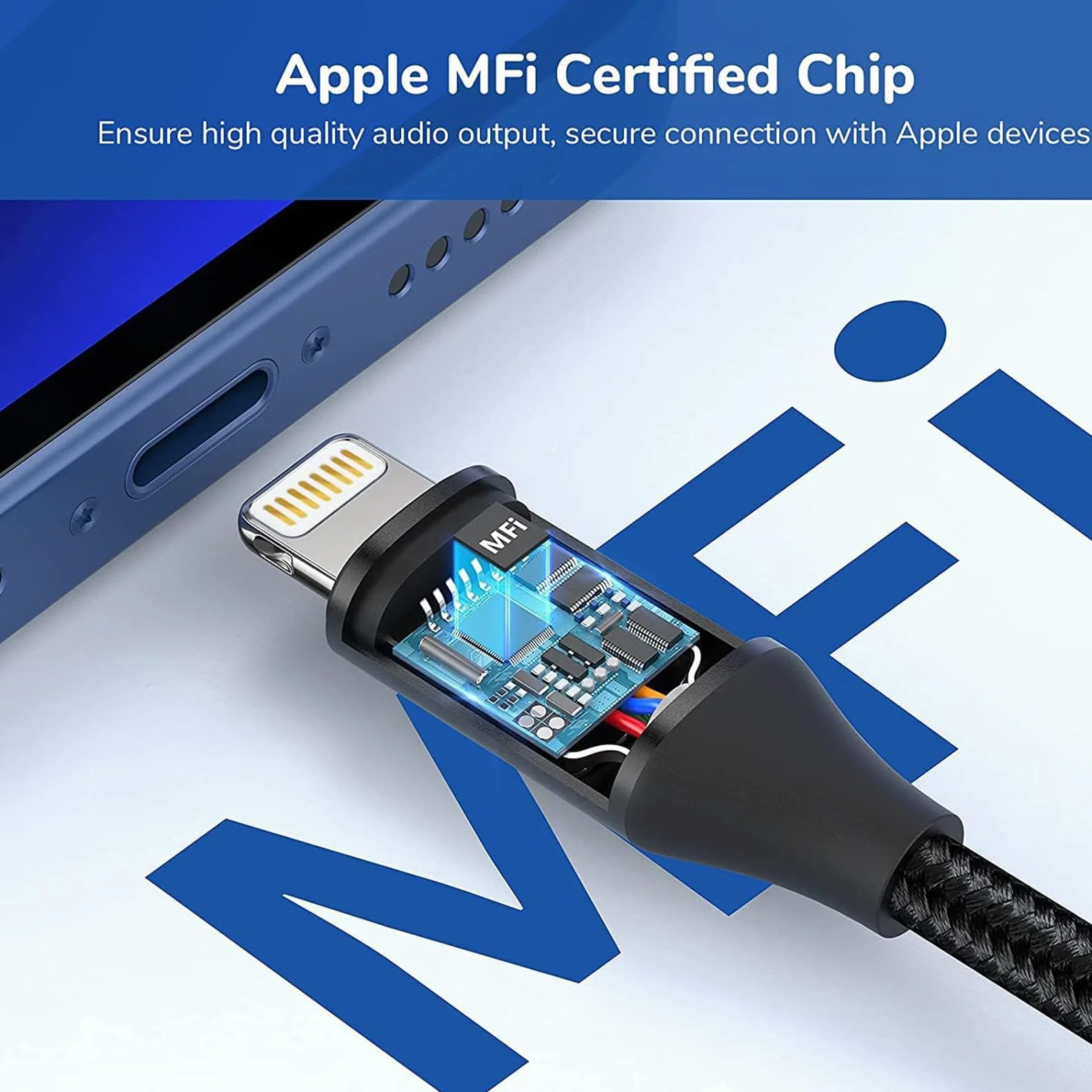 Apple MFi Certified Zestaw 2 adapterów Lightning na jack 3,5 mm do iPhone 14/13/12/11/X/XS/8/7
