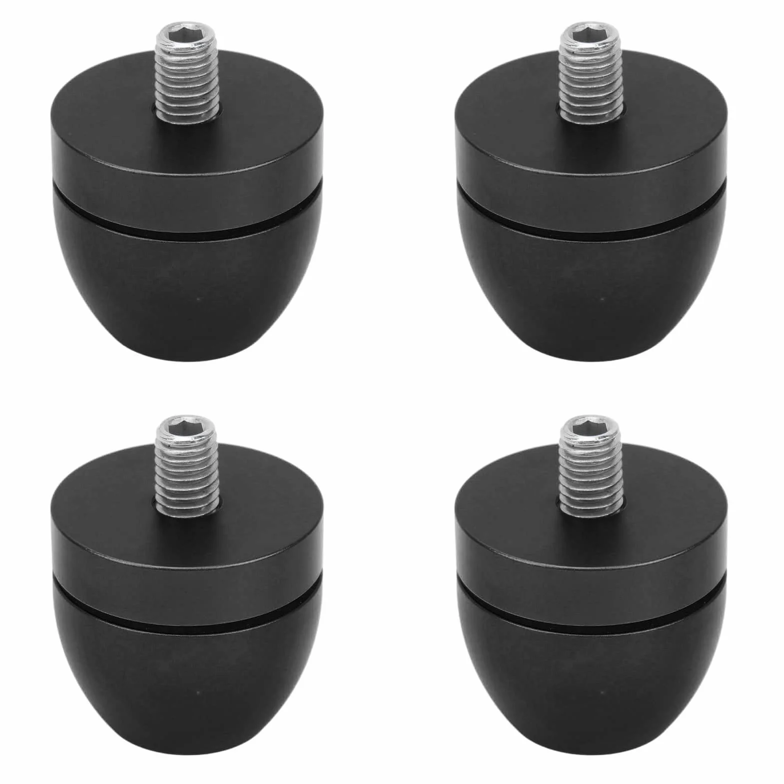 Podkładki Amortyzujące Izolacja Głośnika ze Stopu Aluminium Tłumik Nóżki Wzmocnienie Metal (BLACK)