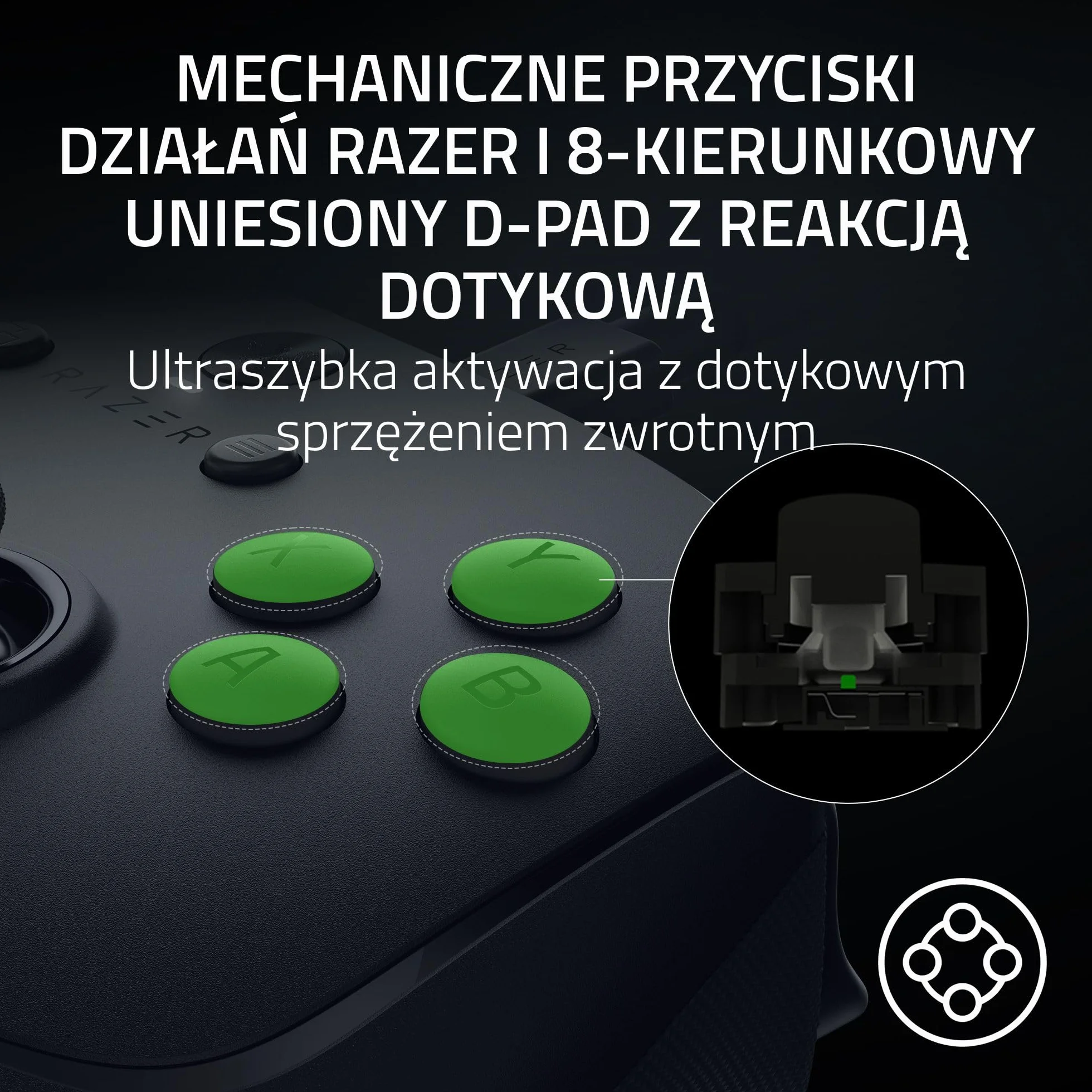 Razer Wolverine V3 Tournament Edition 8K PC przewodowy kontroler e-sportowy HyperPolling 8K Hz drążki TMR Czarny