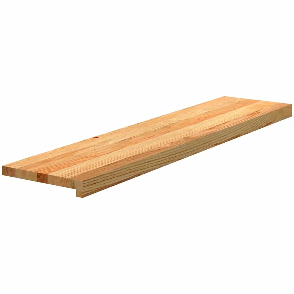 Générique Stopnie schodowe 2 szt. Jasnobrązowy 110x25x2 cm z litego dębu, stopnie z naturalnego drewna na schody i parapet