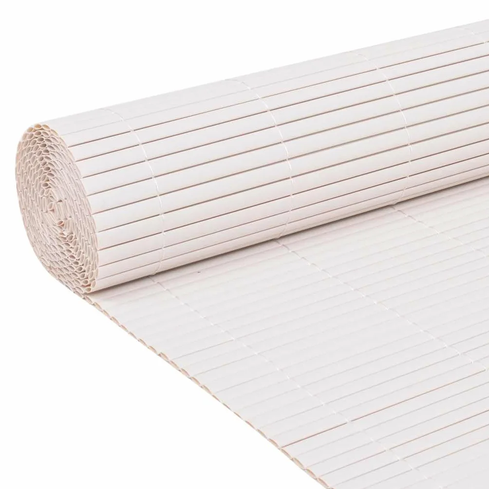 vidaXL Ogrodzenie Ogrodowe Biały 150 x 500 cm PVC, Ogród i taras, nowoczesny płot PVC, trwałe ogrodzenie, odporne na pogodę, prostokątna bariera