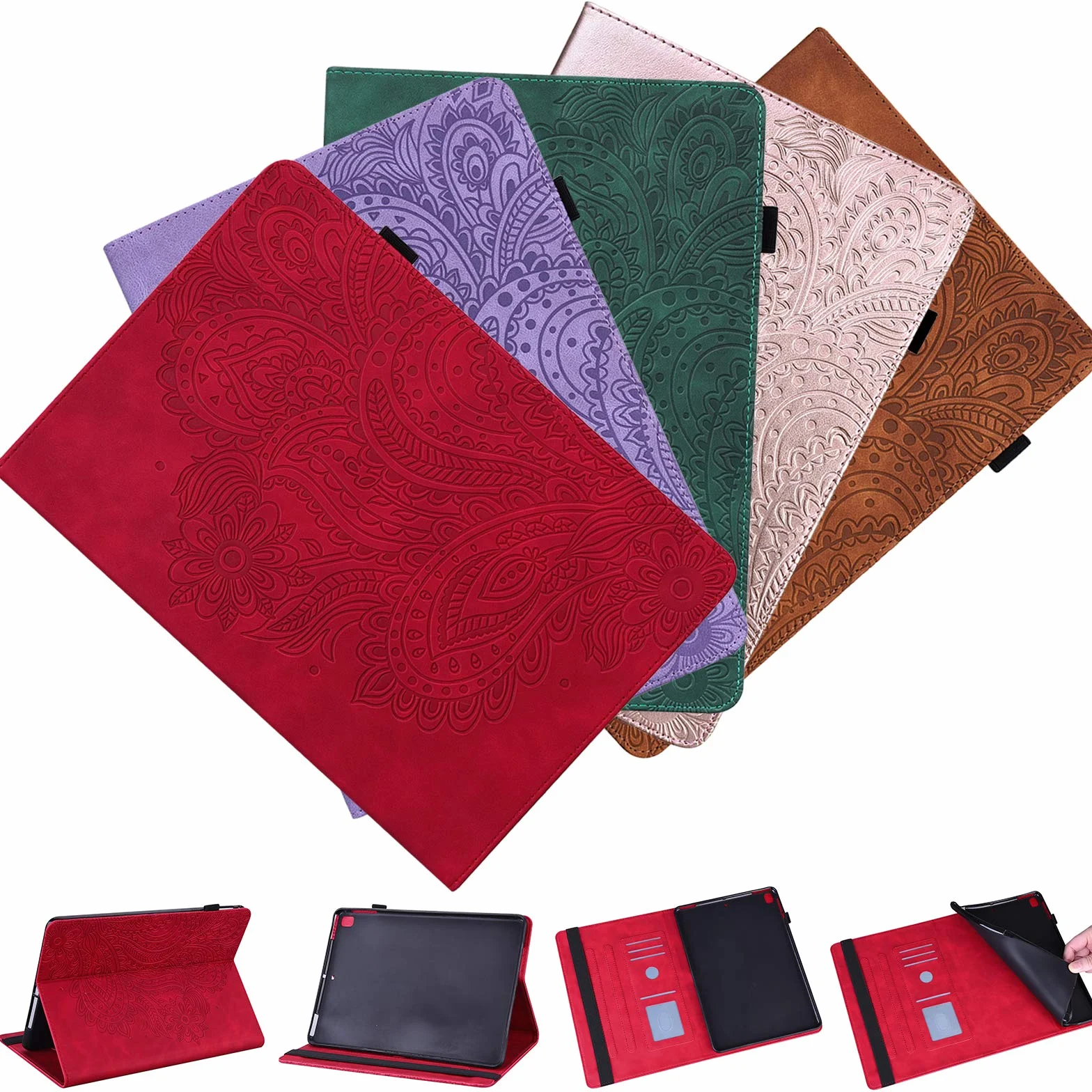 Samsung Galaxy Tab S2 9,7 cala Etui Flip Cover z folią ochronną i rysikiem (czerwony)