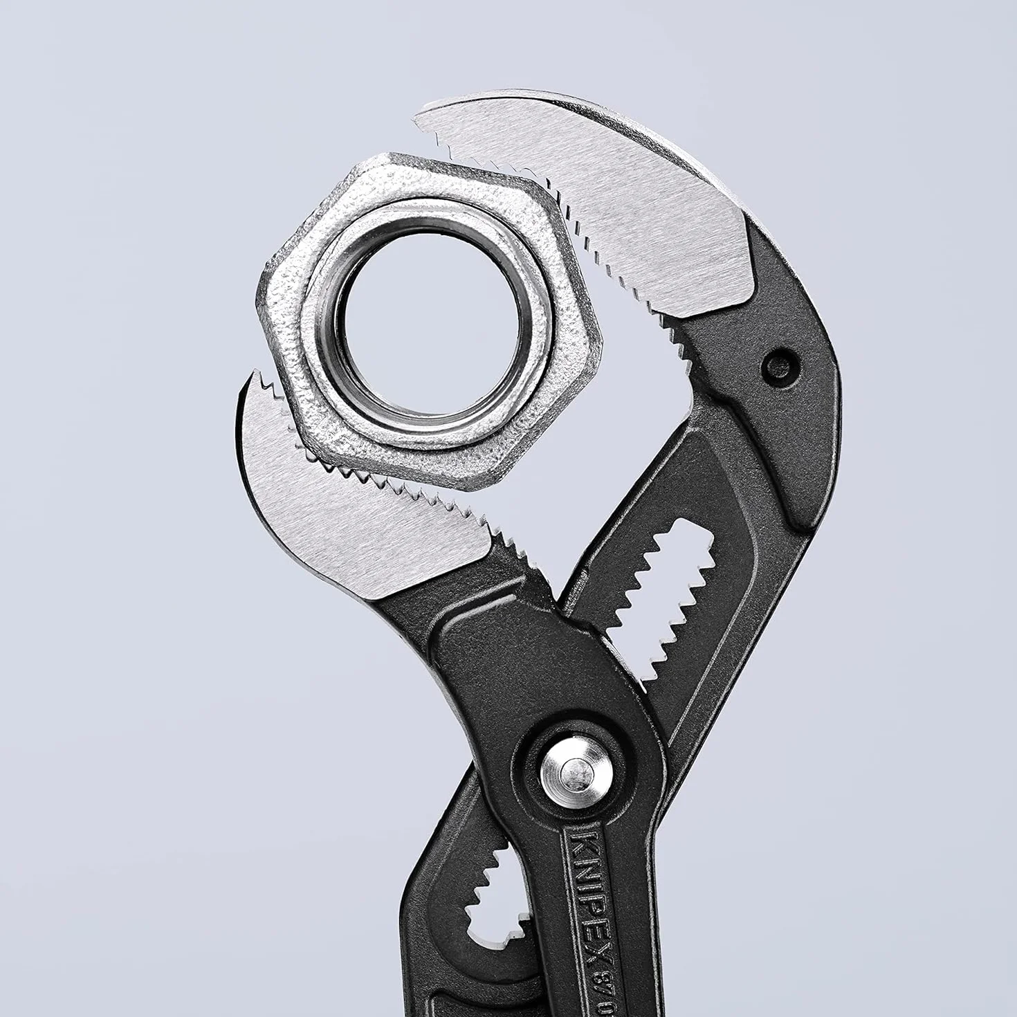 KNIPEX Cobra XXL Szczypce do rur fosforanowana, szara pokryte antypoślizgowym tworzywem sztucznym 560 mm, 87 01 560