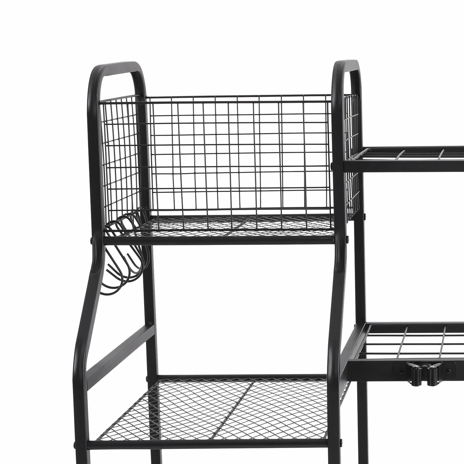 Organizer na narzędzia ogrodowe 91,95*41,91*94cm Garden Tool Organizer z 4* uniwersalnymi rolkami i podkładkami pod stopy, stojak na narzędzia ogrodowe do przechowywania narzędzi ogrodowych, urządzeń