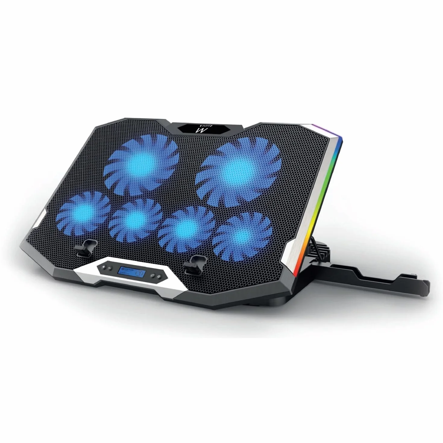 EWENT BAZA NOTEBOOK Z 6 regulowanymi i RGB WENTYLATORAMI