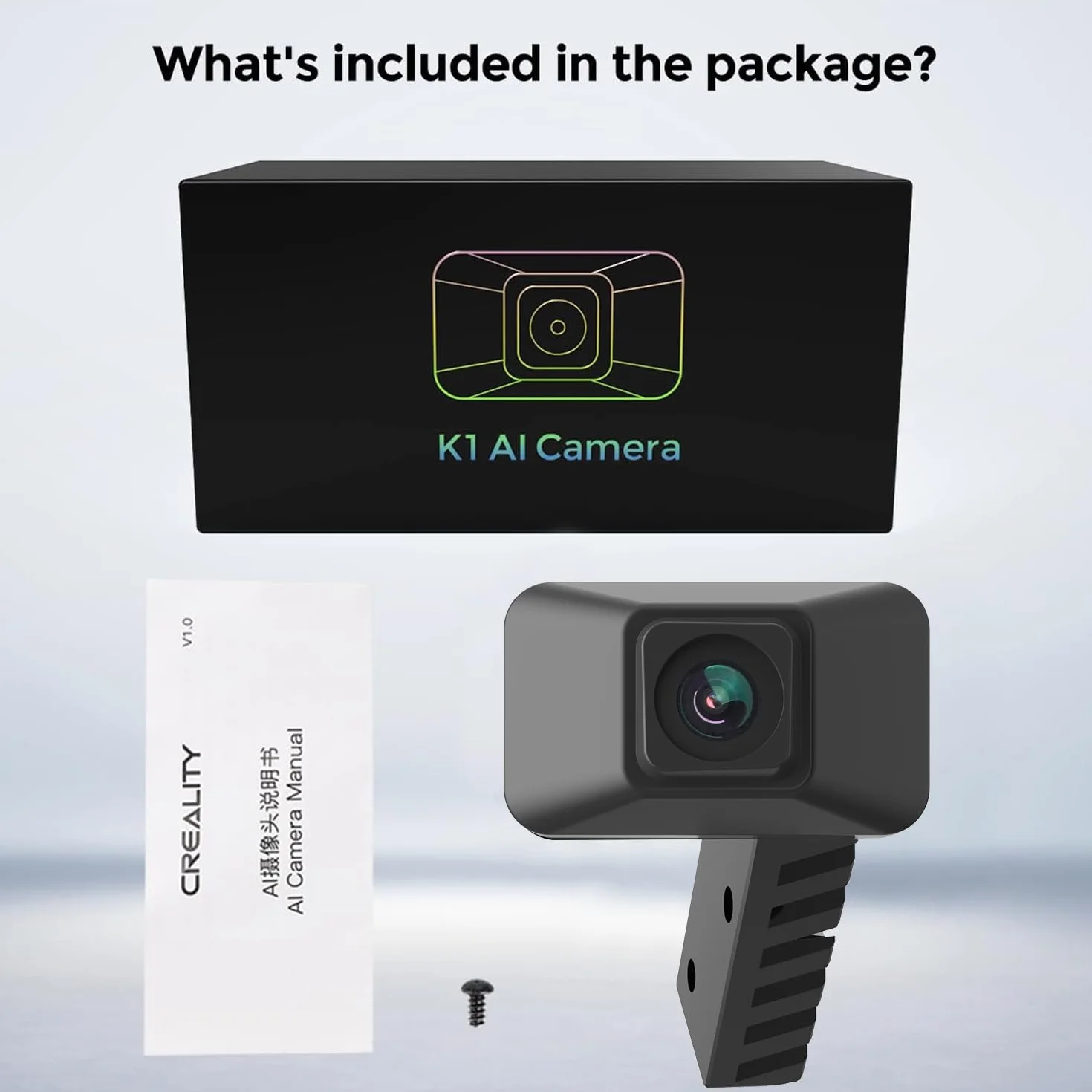 Creality K1 AI kamera HD filmowanie poklatkowe monitorowanie w czasie rzeczywistym telefon
