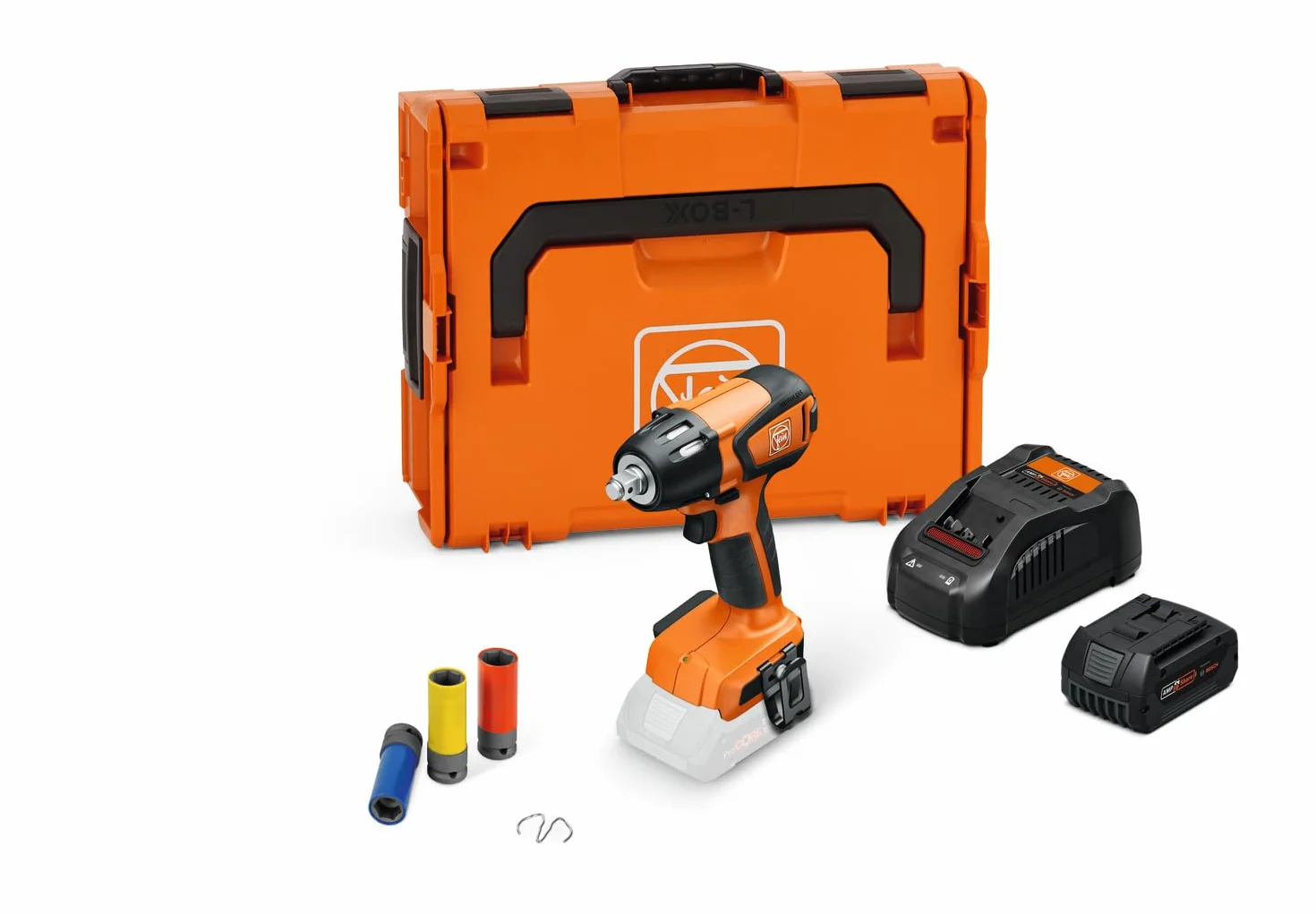 Fein Akumulatorowa wkrętarka udarowa 18 V ASCD 18-300 W2 AS Ready to use top Set, z walizką do przechowywania, ergonomiczna obsługa, 71151062000