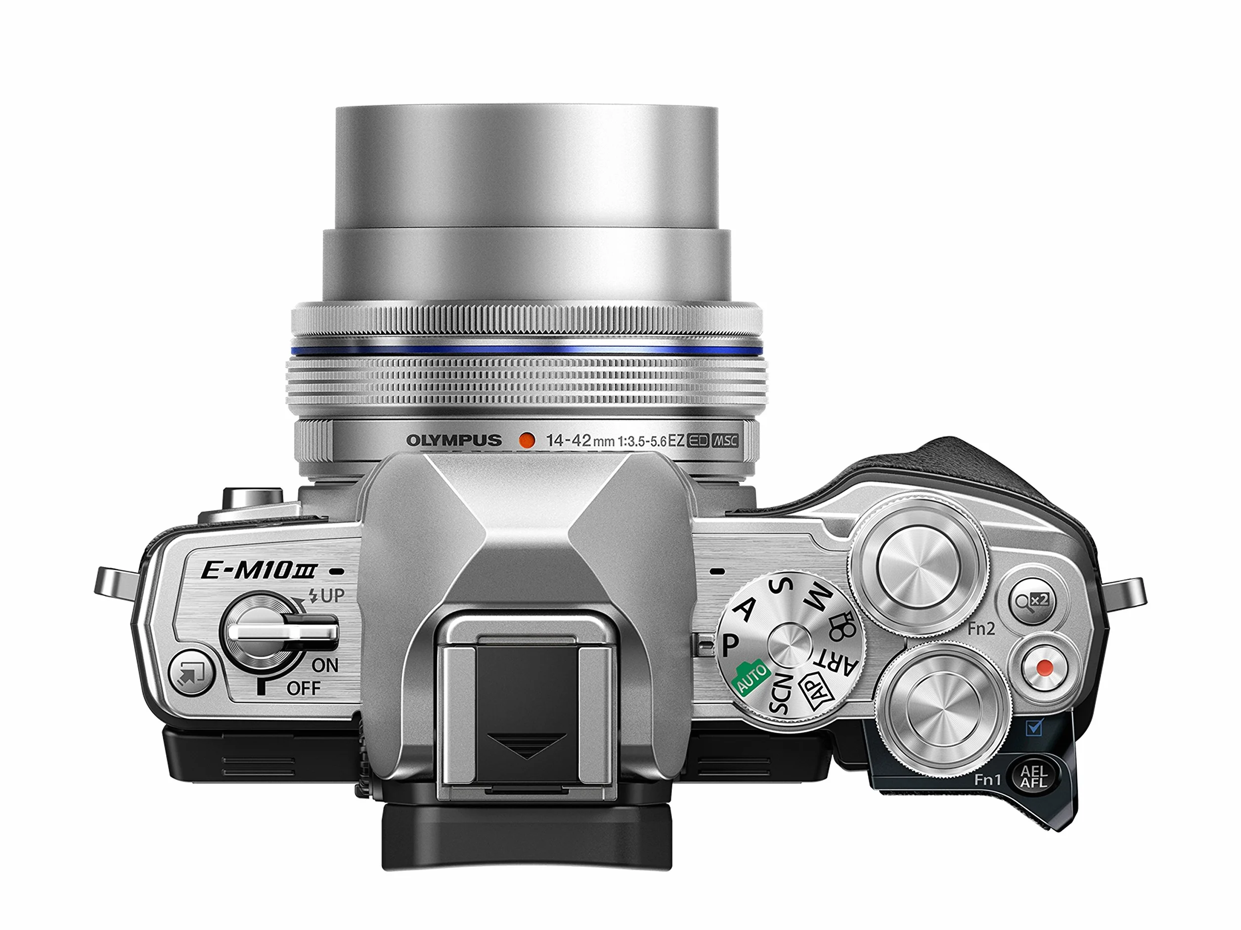 Olympus OM-D E-M10 Mark III Kit, Micro Four Thirds aparat systemowy (16 megapikseli, stabilizator obrazu, wizjer elektroniczny, wideo 4K) + M.Zuiko obiektyw zmiennoogniskowy 14-42 mm EZ, srebrny