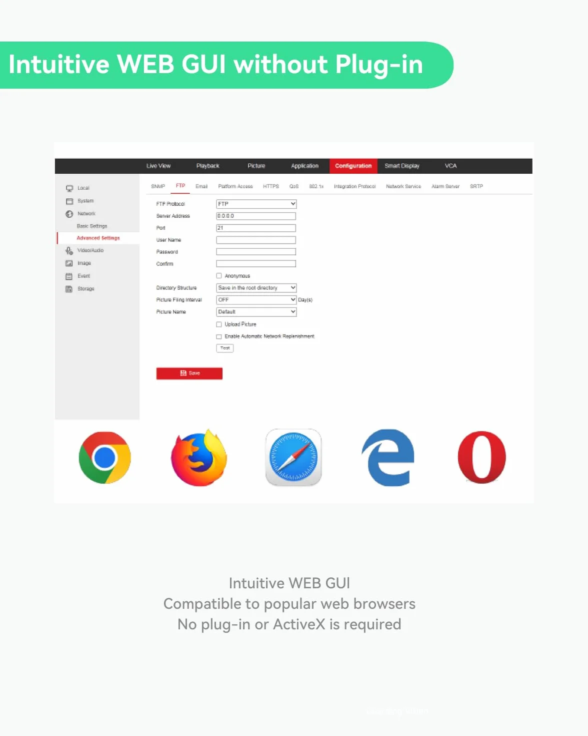 LINOVISION 4K Ultra HD kamera podwodna z powłoką antykorozyjną, POE, Web-GUI, aplikacja mobilna, kabel 30 m