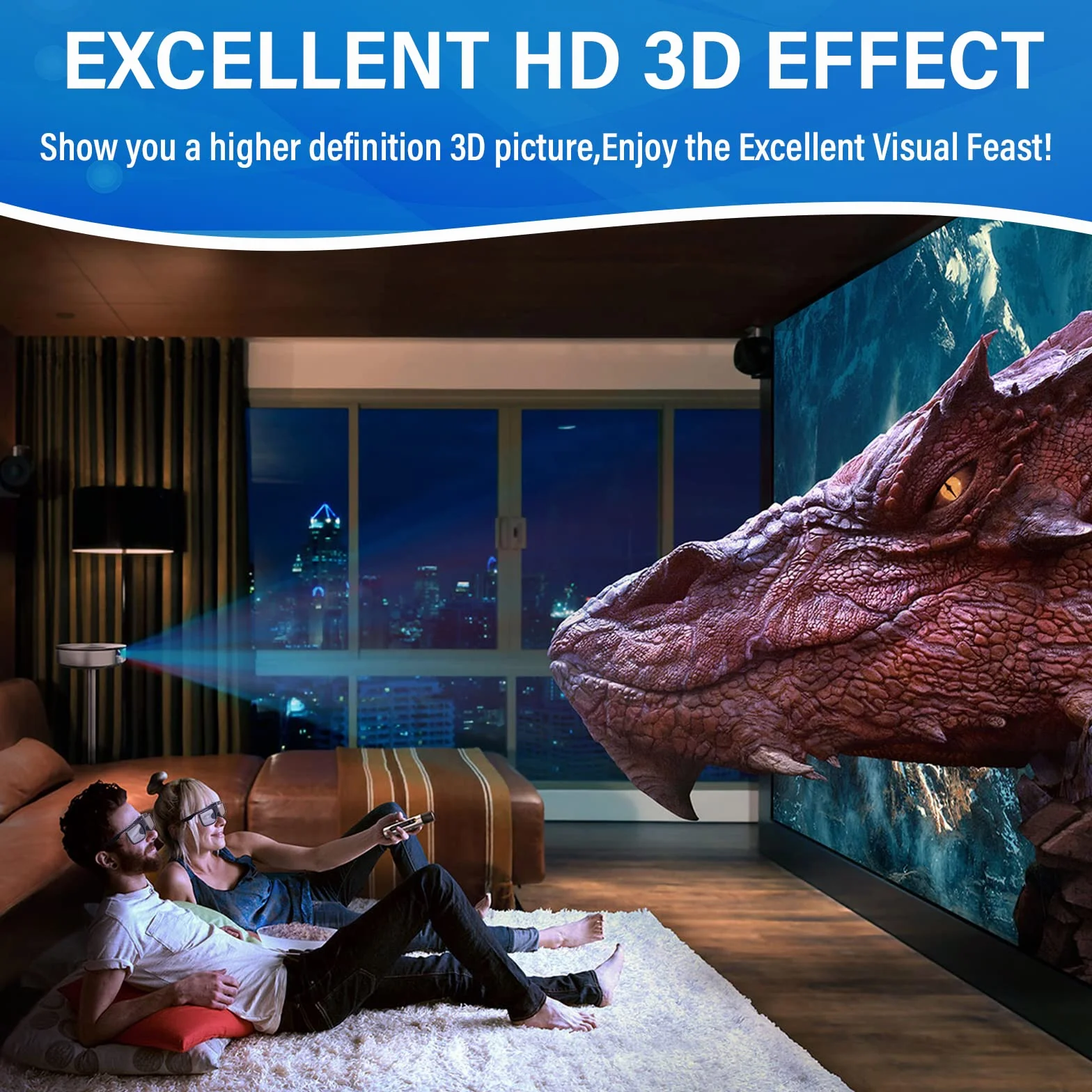 Okulary 3D RF Aktywna Migawka Ładowalne Kompatybilne z Sony Epson Samsung JVC Sharp TDG-BT500A SSG-5100GB AN3DG40