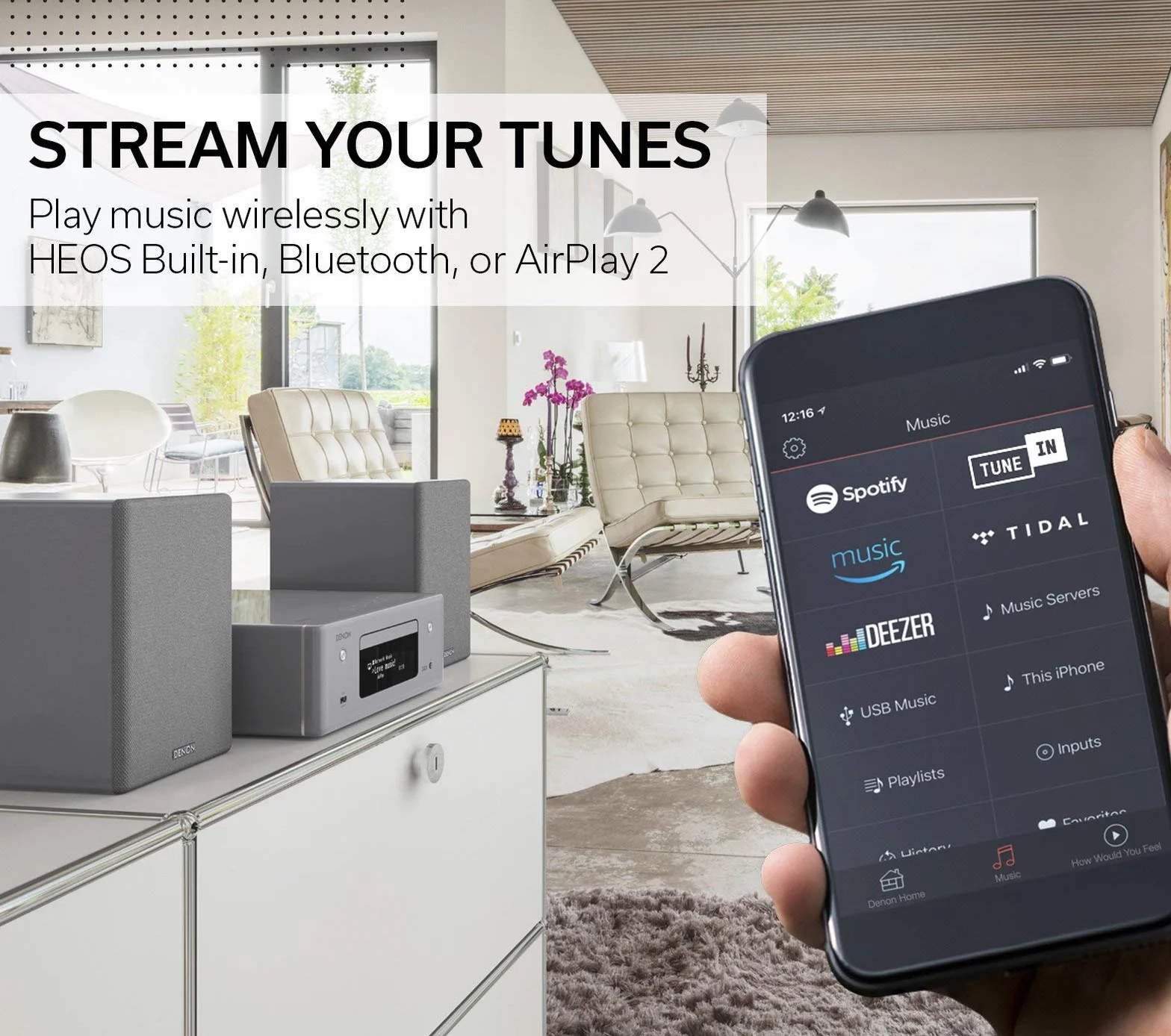 Denon RCDN10BKE2 Zestaw Stereo Czarny
