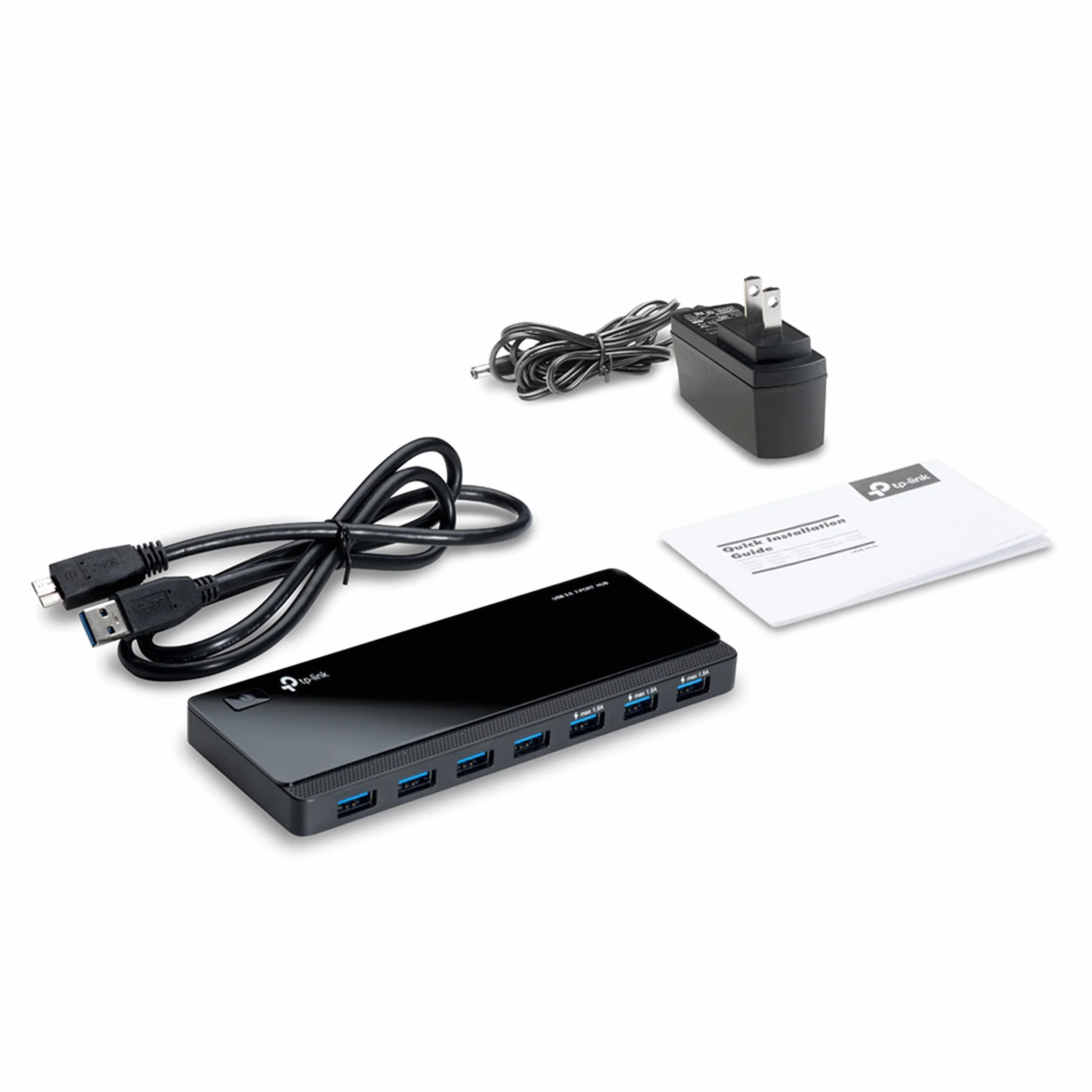 TP-Link UH700 7-portowy Hub USB 3.0 5 Gbps czarny