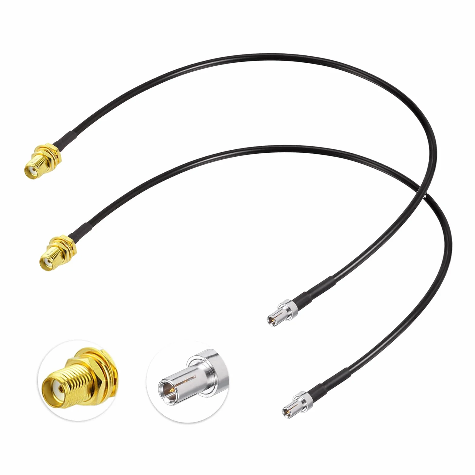 Eightwood kabel TS9-SMA 30 cm przedłużacz anteny mobilnej 4G LTE do routera Huawei