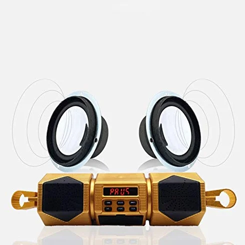 Motocykl Odtwarzacz MP3 na Kierownicę GłOśNik Muzyka Bluetooth Radio FM Wodoodporny Regulowany Wspornik Audio Stereo 12V
