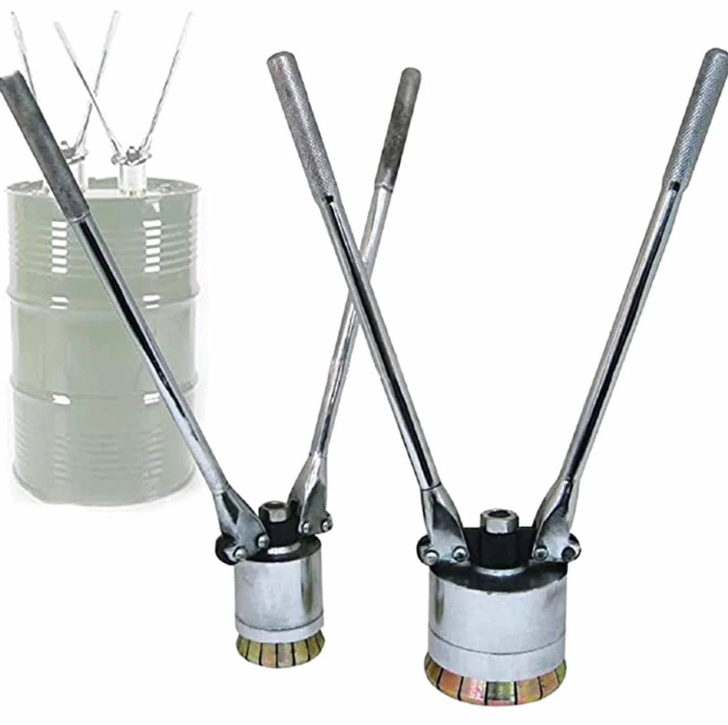 Heavy Duty Drum Crimper Tool for 200L Oil Barrels, ręczne szczypce uszczelniające z szczapkami 35mm 70mm, trwała konstrukcja stalowa do zastosowań chemicznych i smarowych