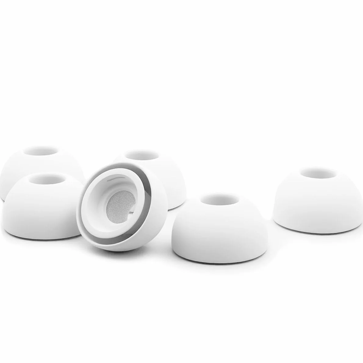 Okuli 6 x Silikonowe Końcówki Douszne Kompatybilny z Apple AirPods Pro 1 & Pro 2 Słuchawki w Średni