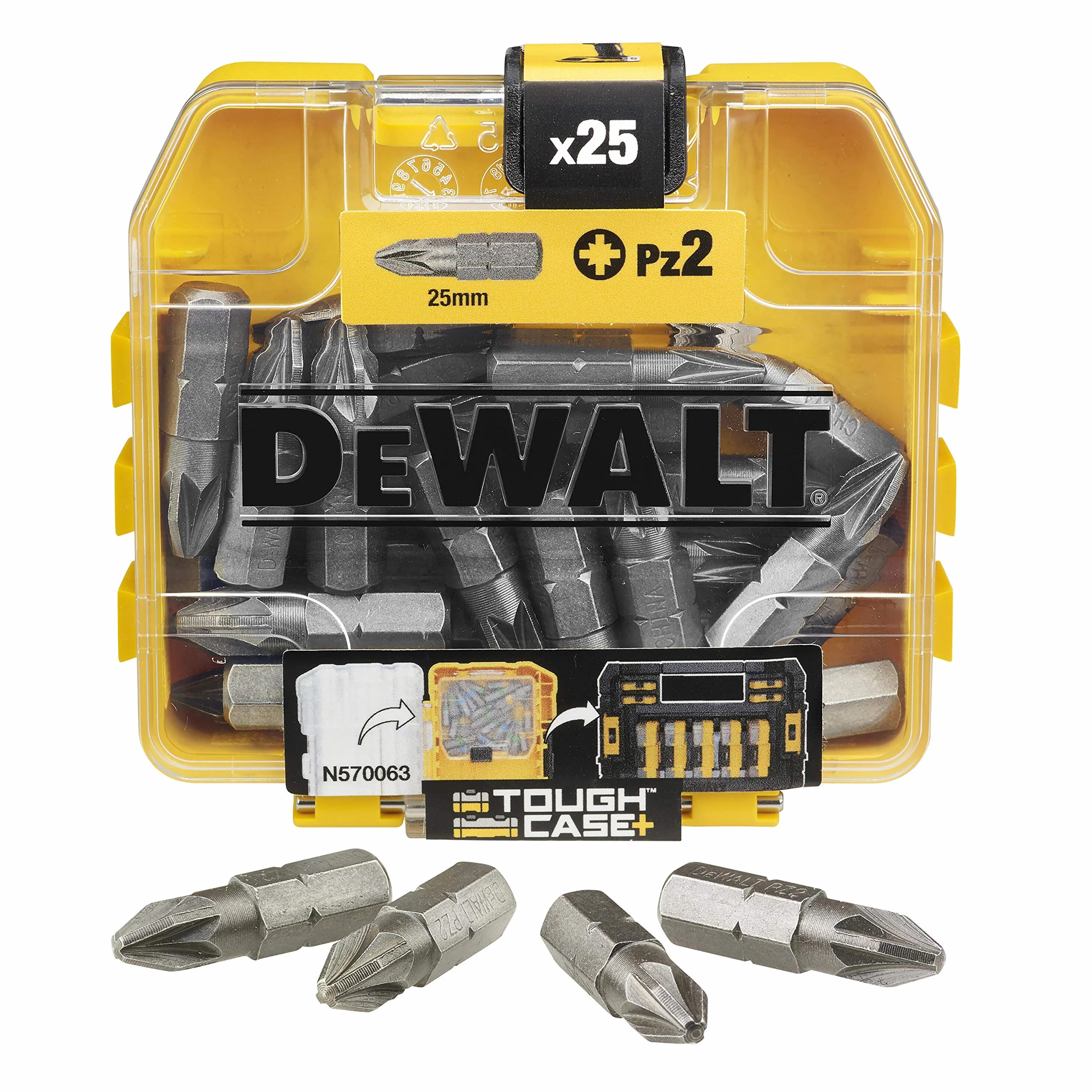 Dewalt Dt71521-Qz Zestaw Akcesoriów, Czarny/Żółty, 25 Elementów
