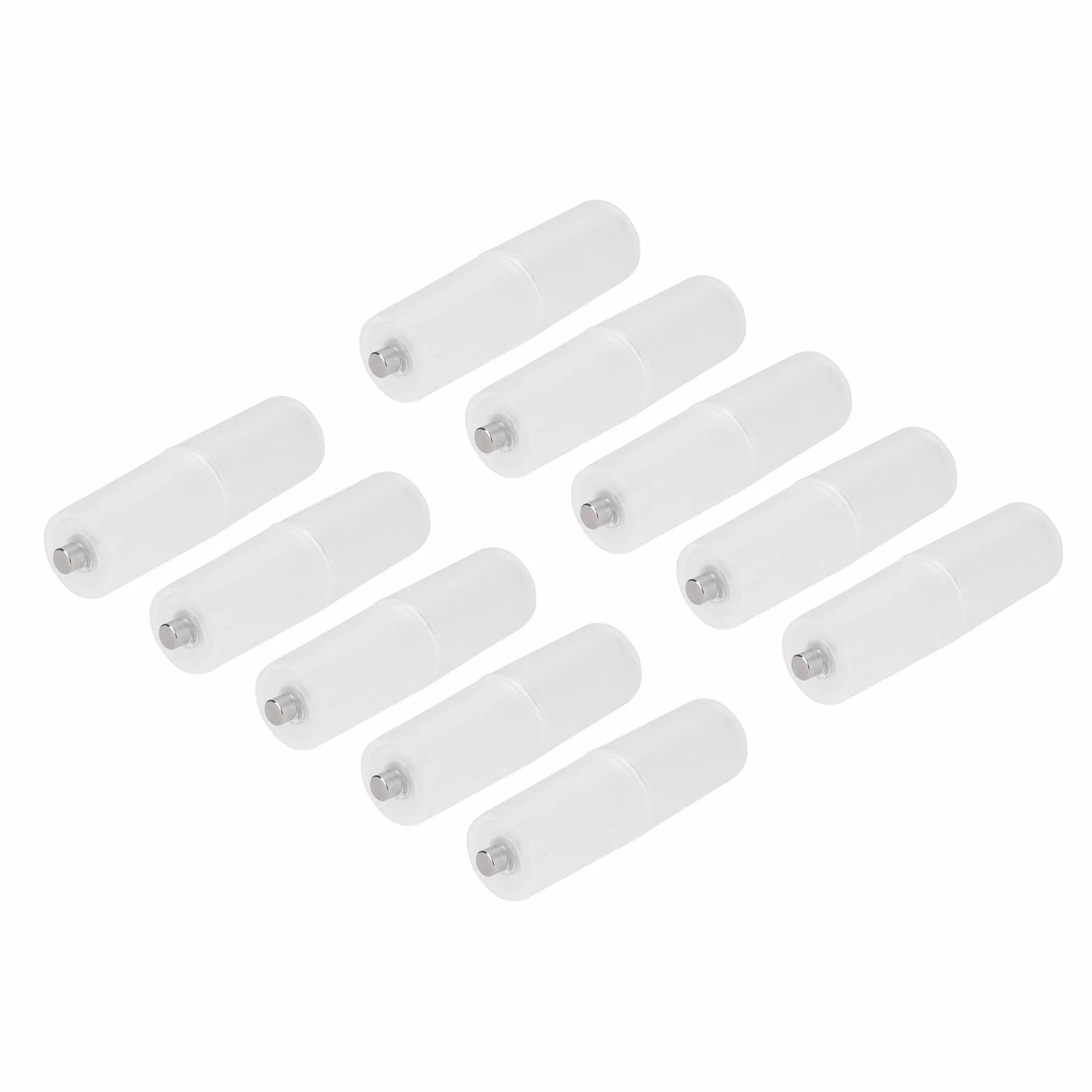 10 szt. Konwerter Baterii AAA na AA Adapter Case Switcher, Wodoodporny, Lekki, Doskonałe Wykonanie, Specyfikacja Trybu Gotowości, łatwy do Przenoszenia i Użytkowania