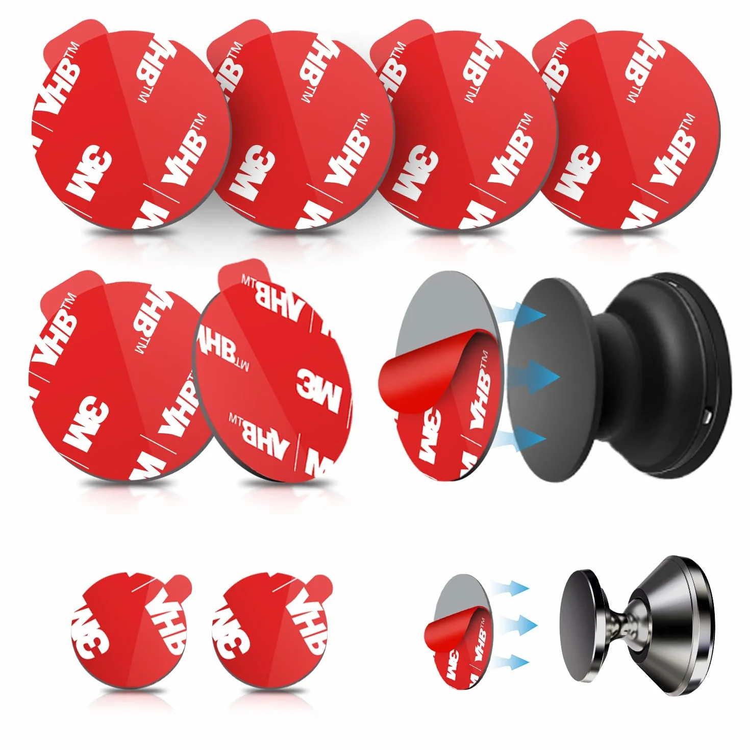 Volport 3M VHB samoprzylepne podkładki dwustronna taśma montażowa 35 mm 6 sztuk do Popsocket