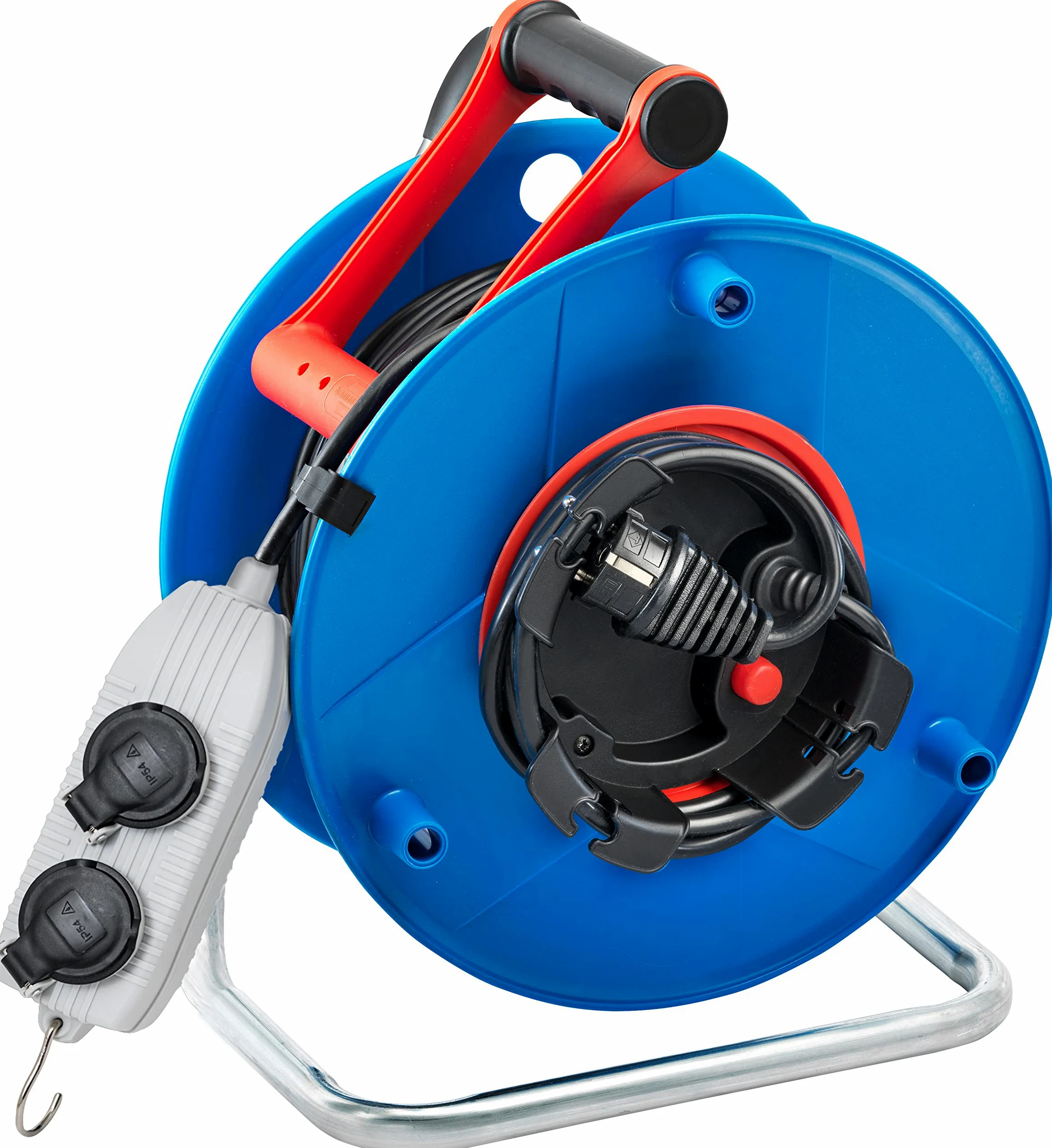 Brennenstuhl 1139941 Standardowa nawijarka elektryczna 40m H05VV-F 3G1.5, niebieska