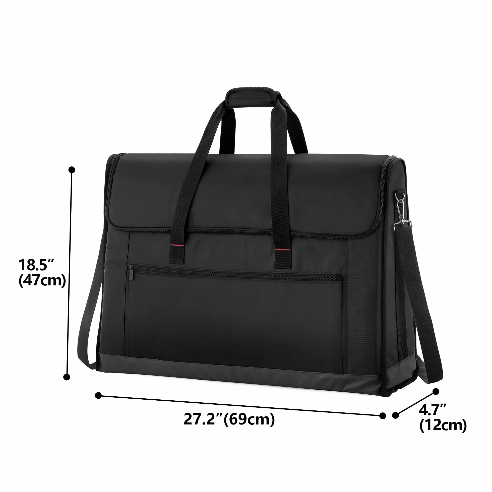 Trunab Torba do przenoszenia monitora 61-61 cm wyściełana do 2 ekranów LCD z kieszenią na akcesoria, spód PU