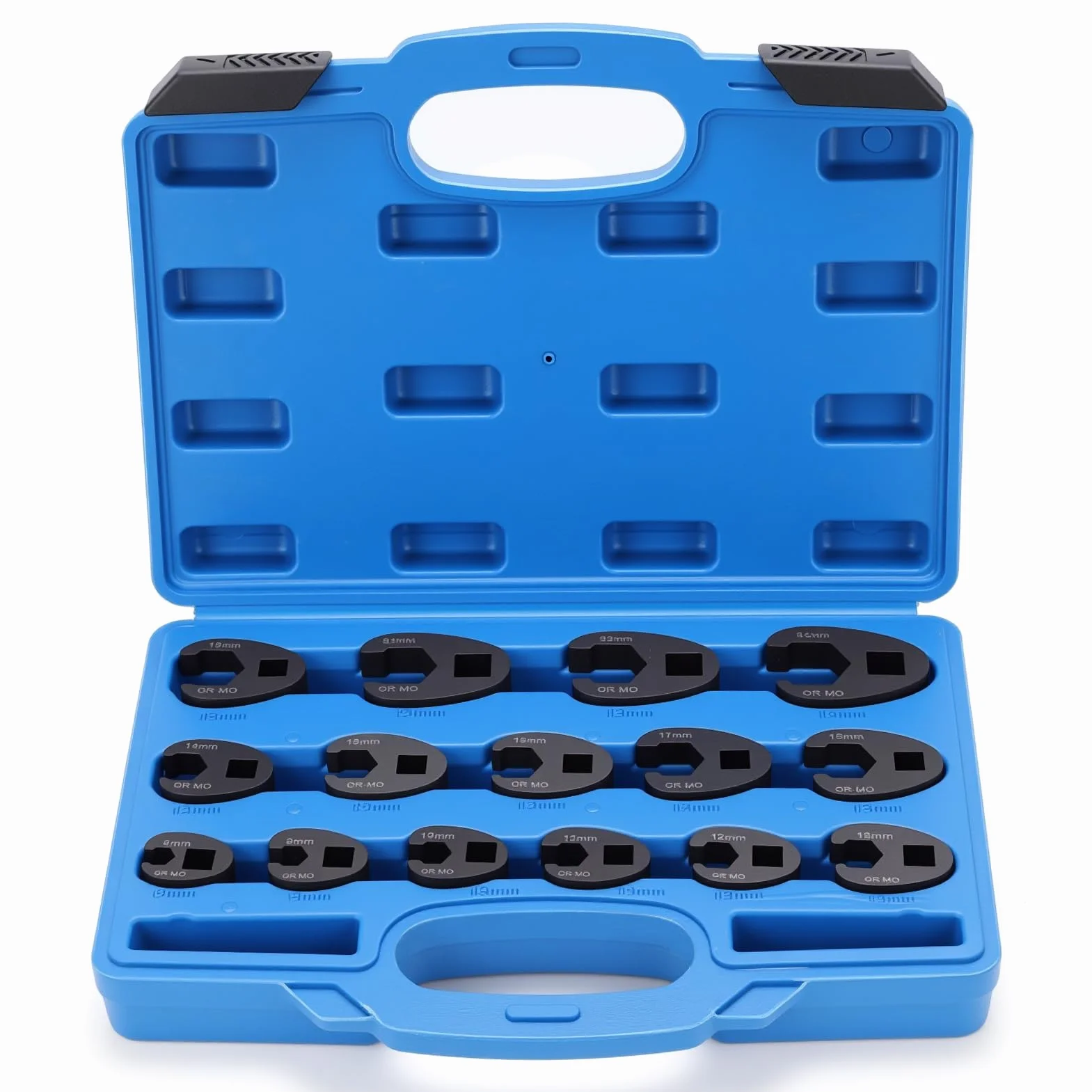 Yosoo Health Gear 15 szt. Zestaw Klucza Crowfoot 8-24 Mm Stalowa Stalowa Nakrętka Nakrętki Wrony Wrony Kluczowe Klucz do Naprawy