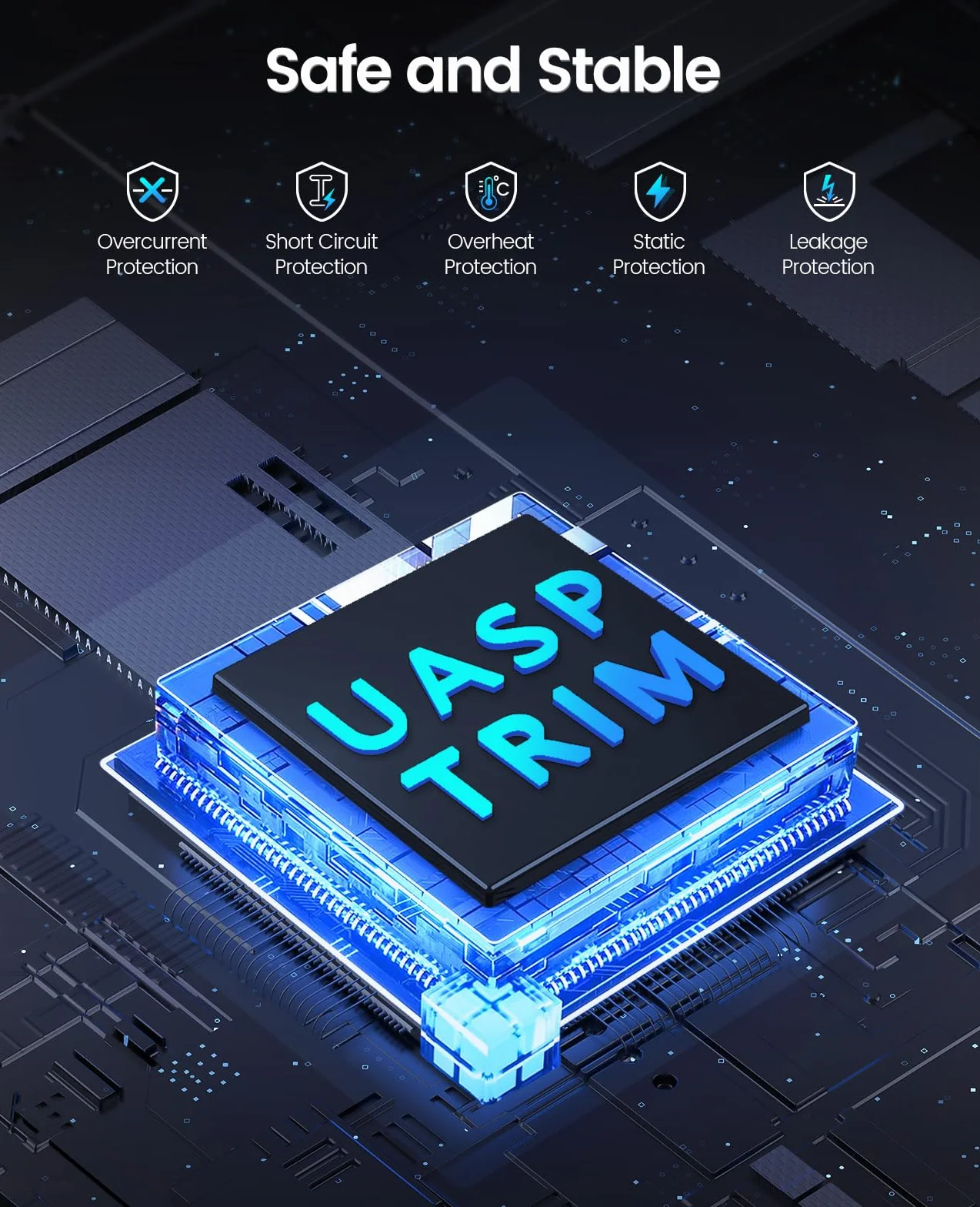ORICO Stacja dokująca do dysków twardych USB 3.0 SATA 2,5" 3,5" HDD SSD 20 TB 1 BAY czarny