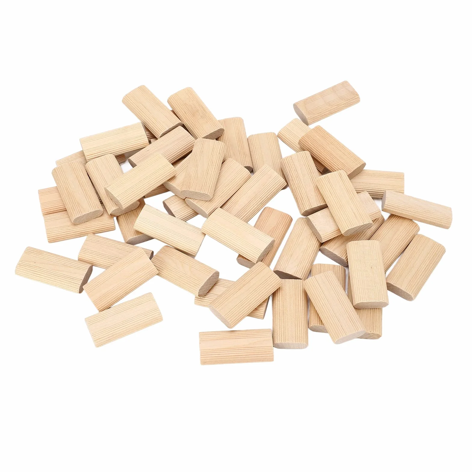 Kołek rozporowy, 50 szt. Kołki rozporowe drewniane 10x50mm lite drewno bukowe kołki domino kwadratowe do łączenia mebli stolarskich