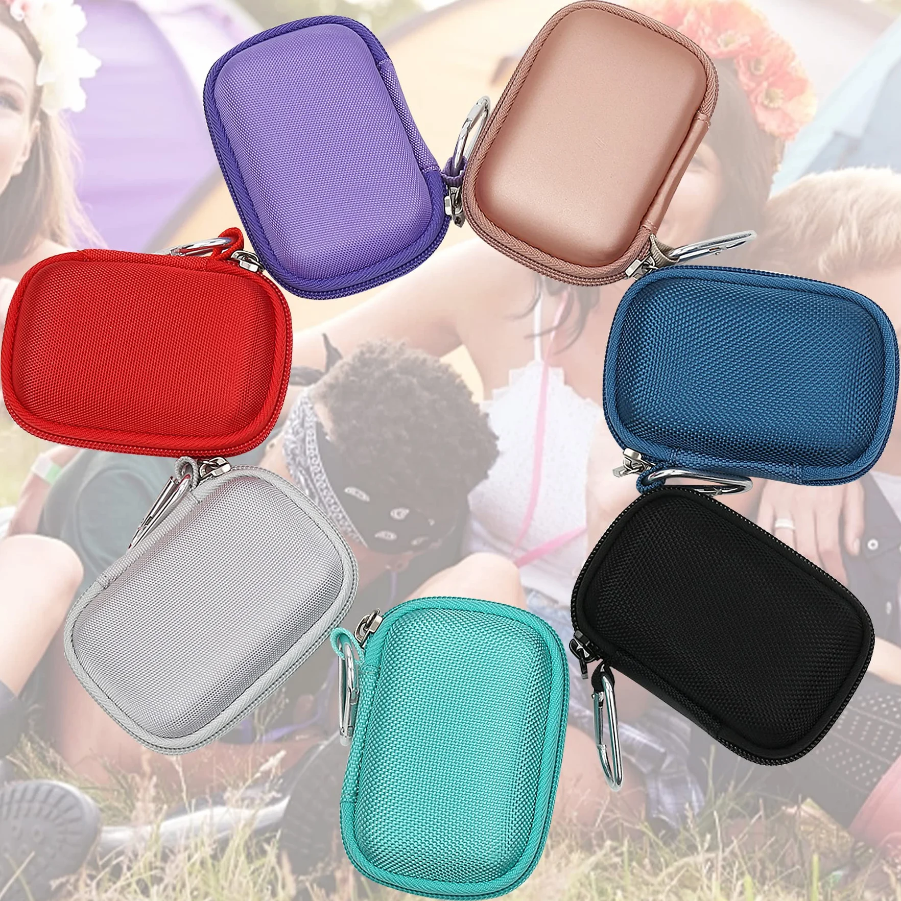 Khanka Twarde etui podróżne do iWALK 4800/4500/3350 mAh powerbanku i kabla, czarne
