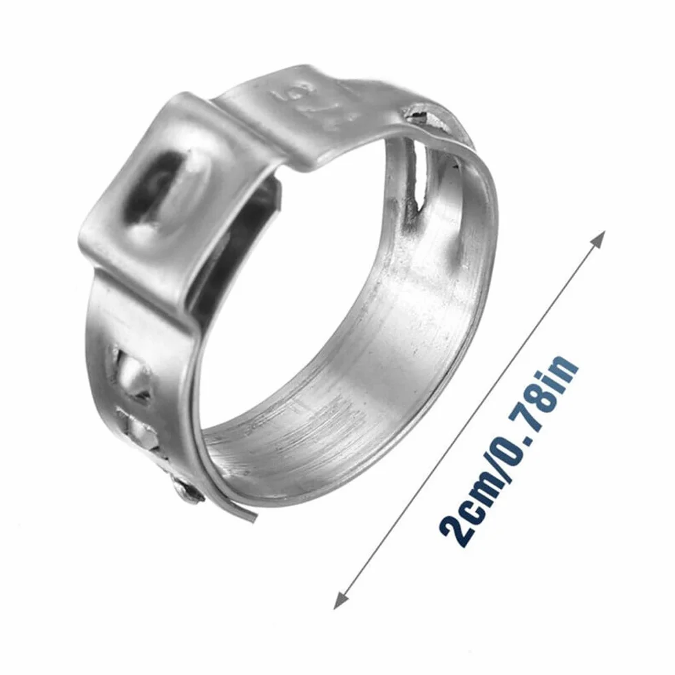 Opaski zaciskowe, 10 szt. regulowanych zacisków śrubowych ze stali nierdzewnej 304 o średnicy 8-152 mm do rur i węży(10.3 12.8 mm)