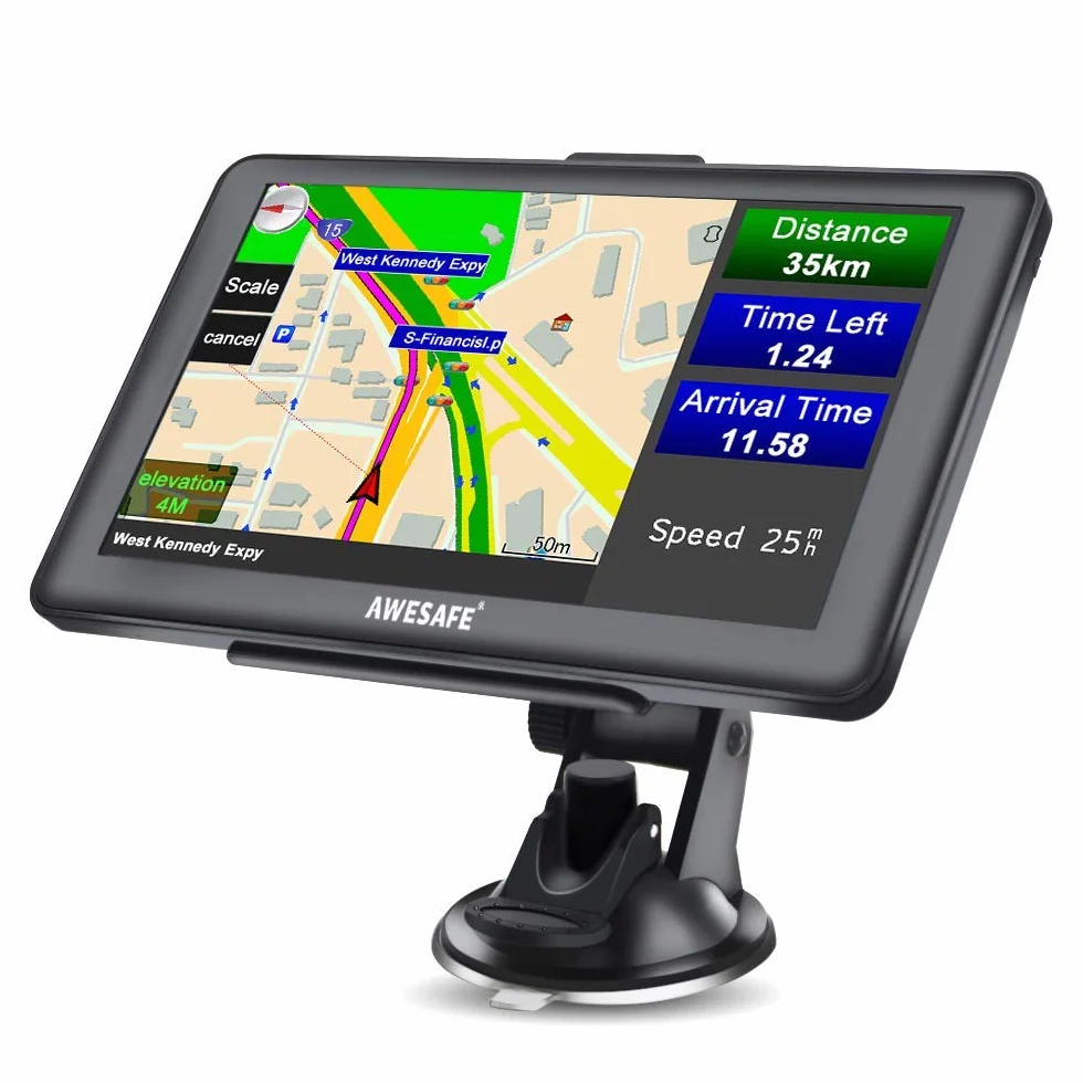 AWESAFE nawigacja GPS do samochodów osobowych i ciężarowych, ekran 7''