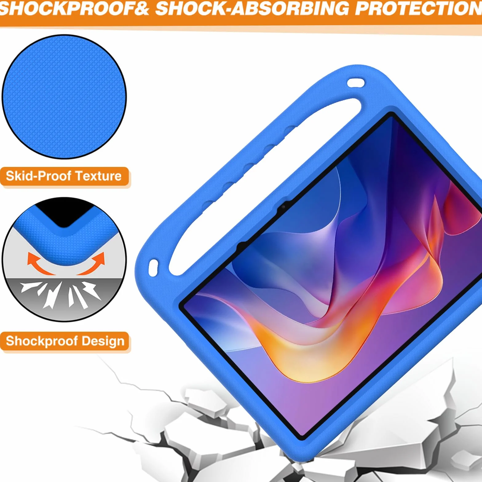 Etui dziecięce do Xiaomi Redmi Pad 2 2025 11 cali etui ochronne, niebieskie