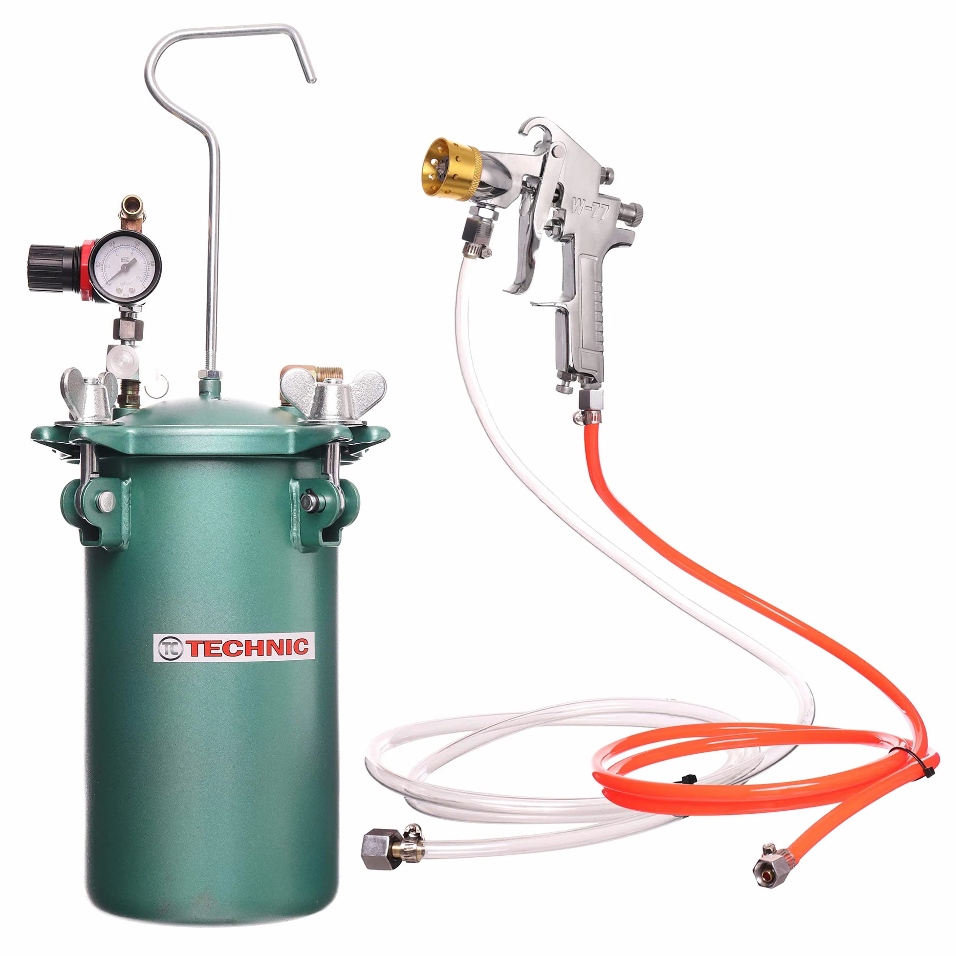 Agregat Malarski 4,5L Pistolet Lakierniczy 2 dysze