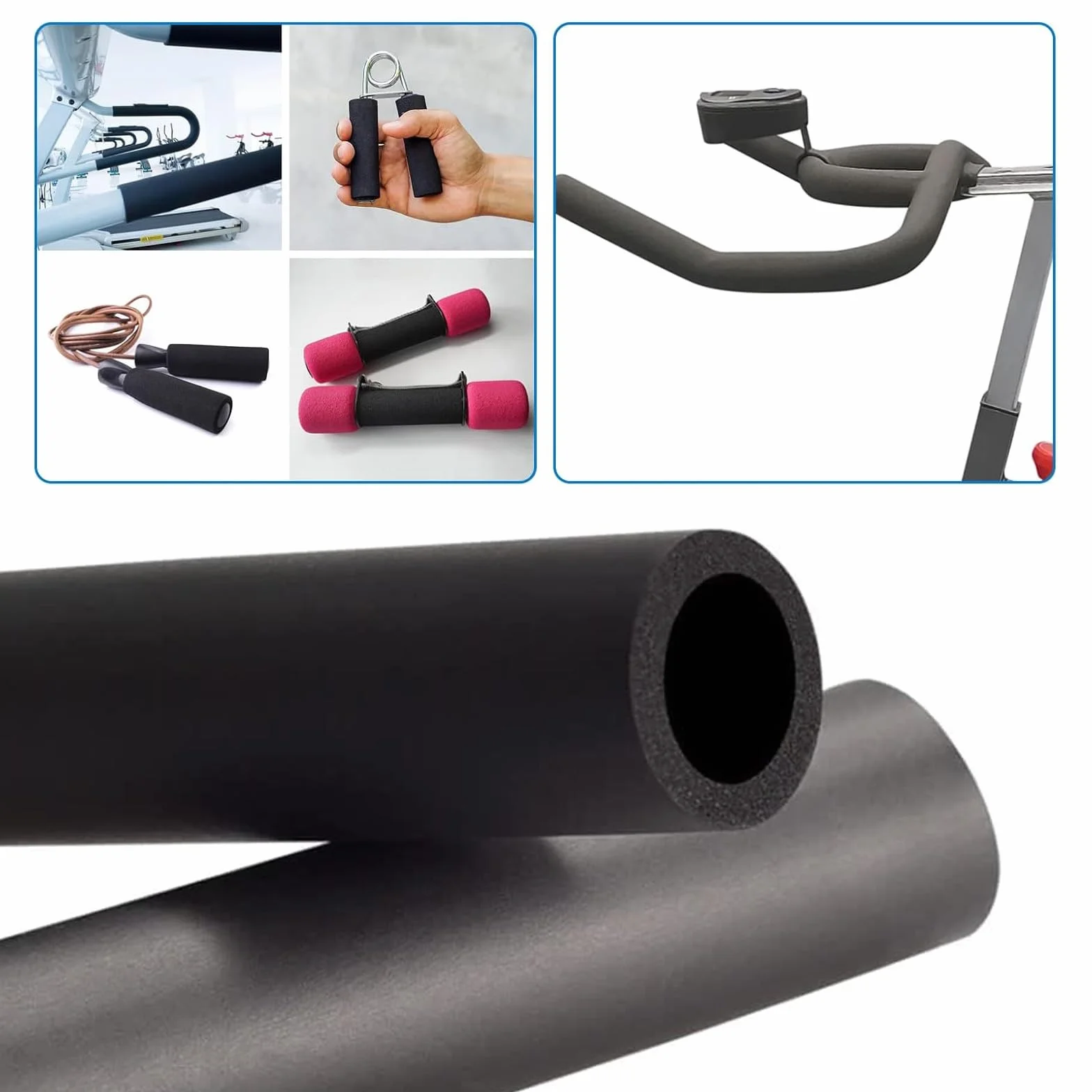 Antifreeze Insulation Wrap, Thick Heat Preservation Foam Tube, Pipe Insulation Tubing, For Plumbing Freeze Protection Exercise Handle(20mmx30mmx2m)