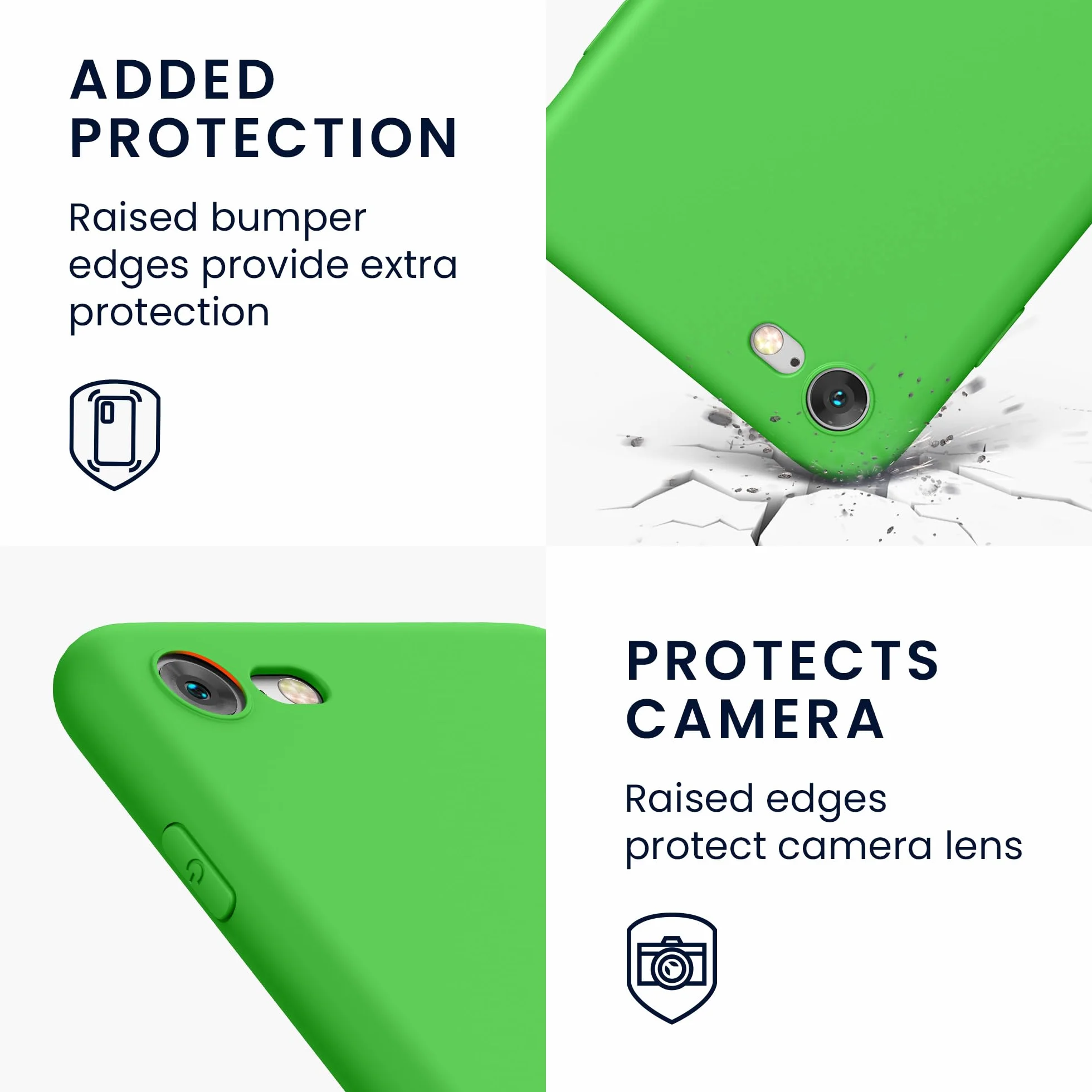 kwmobile Etui do Apple iPhone SE 2022/2020/8/7 Zielony matowy limonkowy