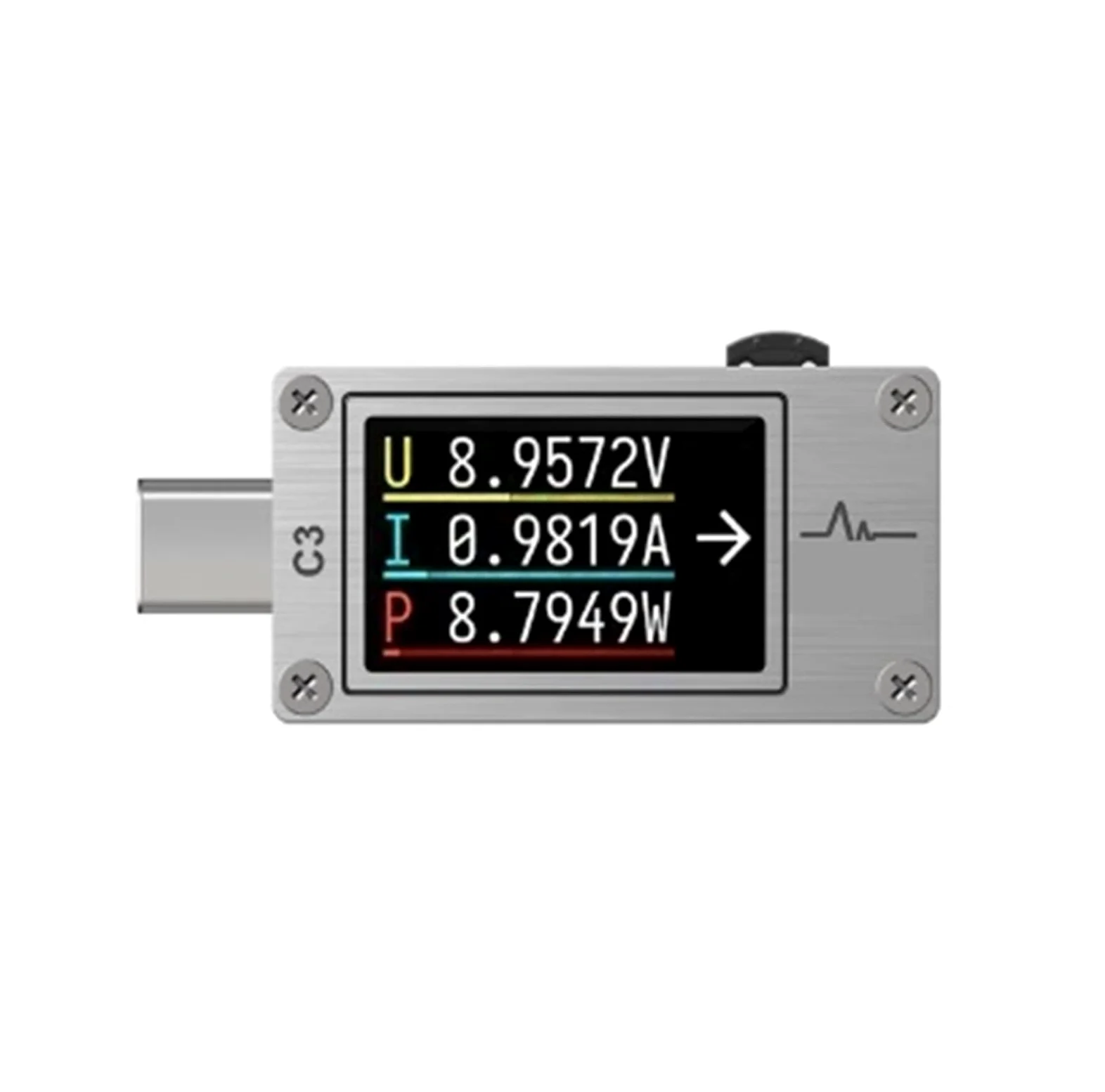 Amperomierz USB, USB 3.1 miernik mocy multimetr cyfrowy tester prądu detektor napięcia tłumacz Lua zintegrowany DC 26V 6A(CT-3)