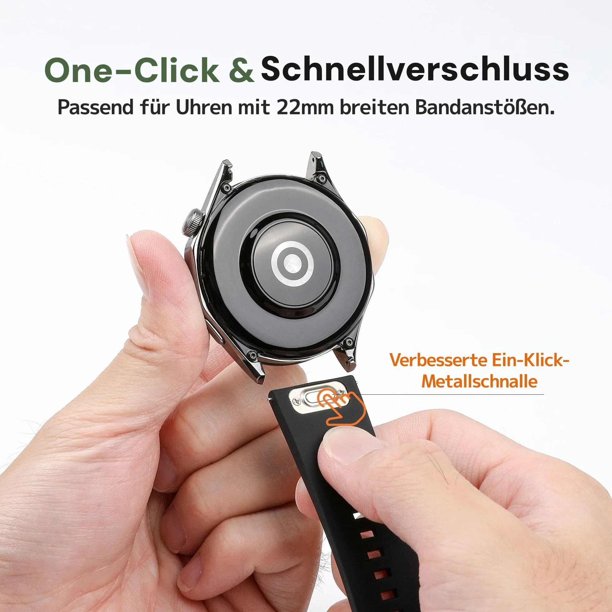 Pasek 22 mm do Huawei Watch GT5 46 mm Pro GT6 GT6 Pro GT3 GT4 GT3 Pro GT2 GT2e Ultimate Quick Release nylonowy silikonowy
