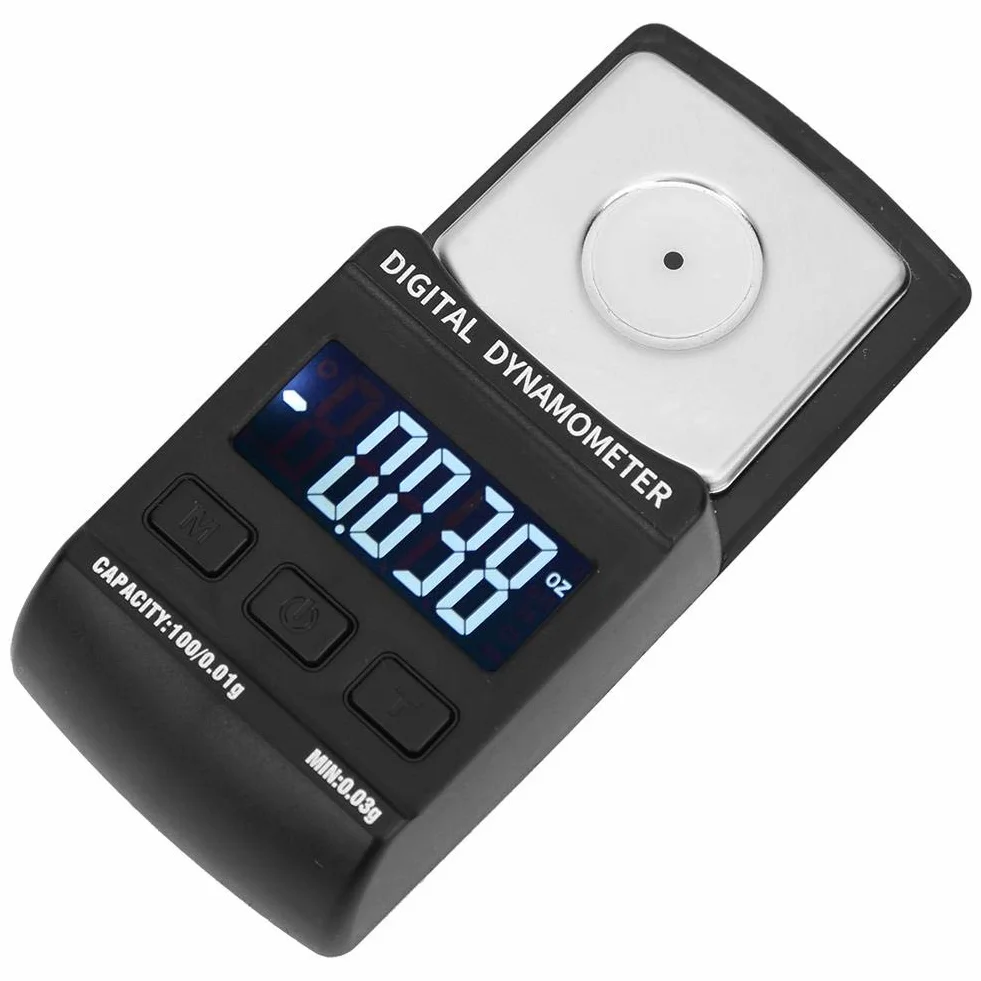 Cyfrowy platynowy miernik siły nacisku igły 100g / 0,01g Skala miernika ciśnienia igły LCD