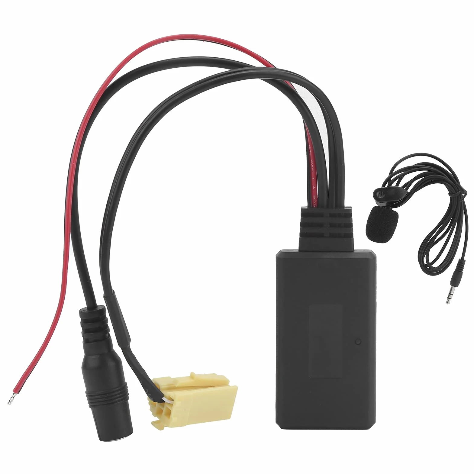 Samochodowy moduł Bluetooth 5.0 DC12V 6Pin AUX adapter audio z mikrofonem do Fiat Ducato 2011