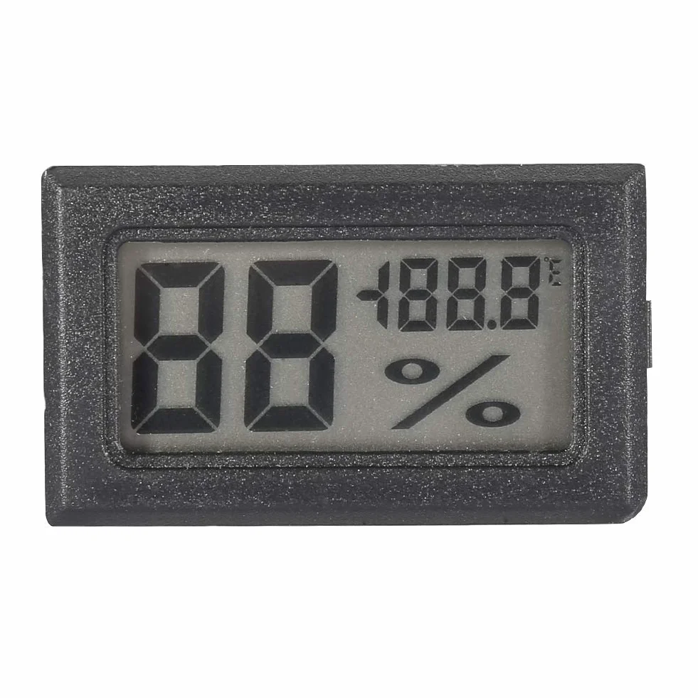 Cyfrowy Higrometr LCD Termometr Wilgotności Wewnętrznej dla Domowych Dokładnych Odczytów Szklarni w Ciągu 1 Stopnia (Eujgoovriqeh3twox-01)